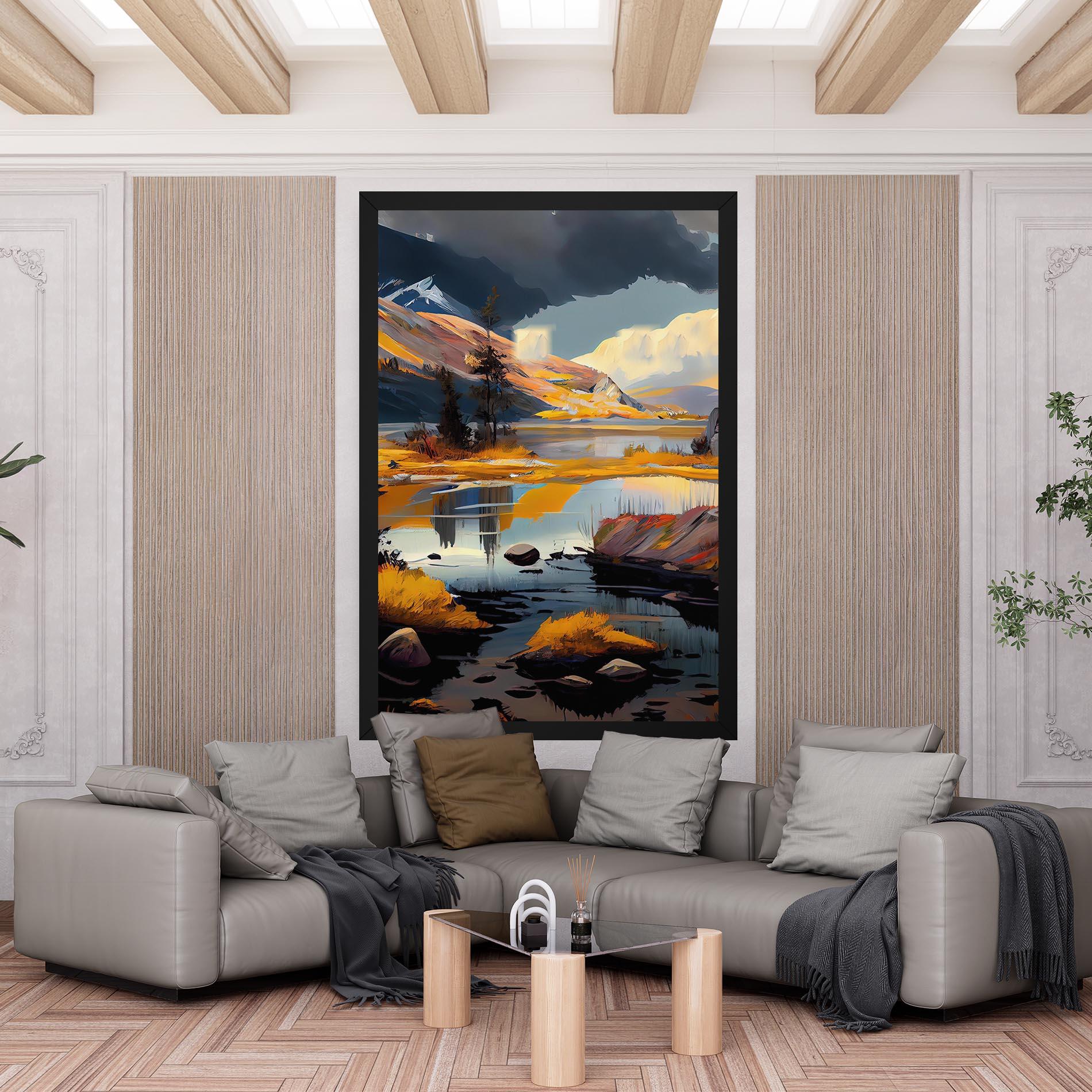 Tablou Canvas Autumn Landscape mockup 6