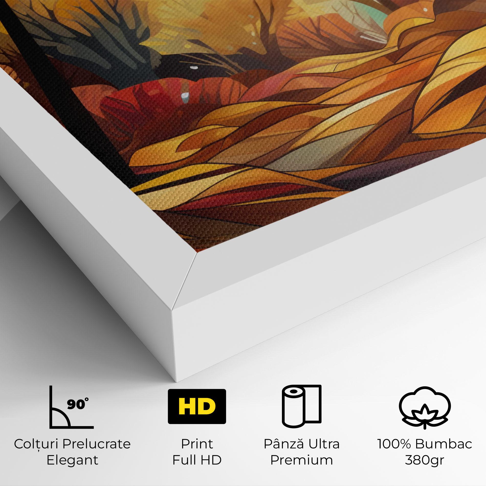 Tablou Canvas Autumn Forest Art mockup 4