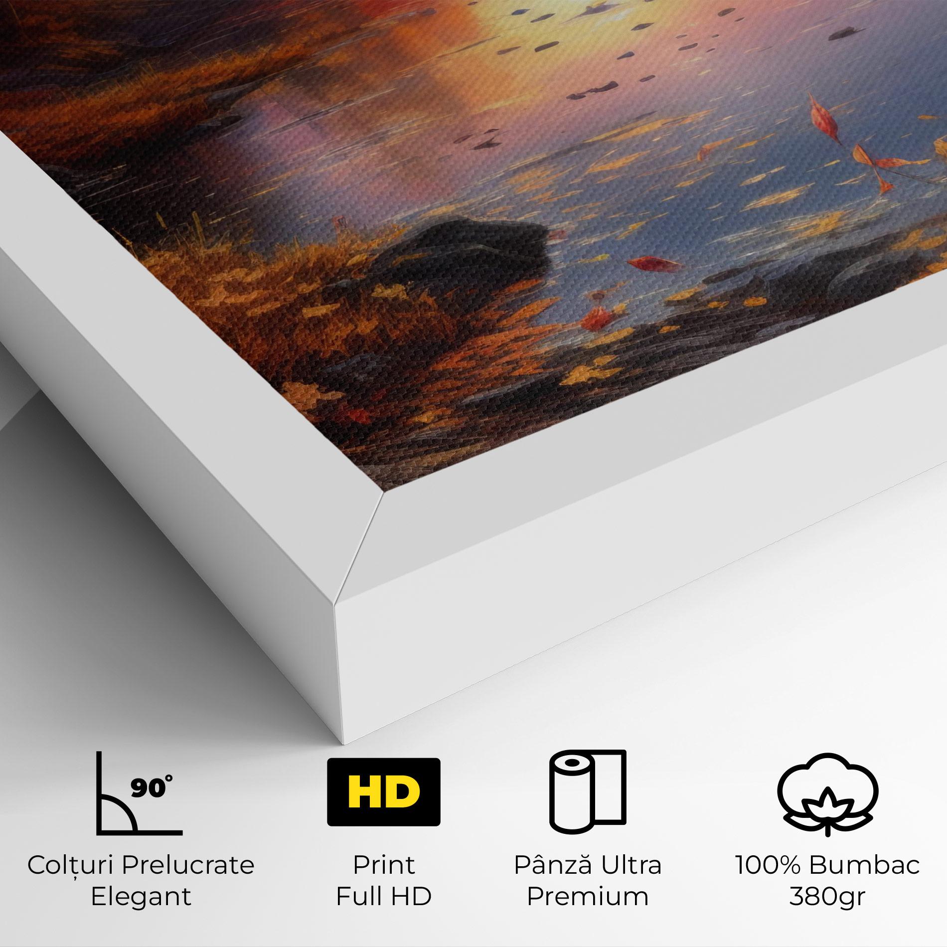 Tablou Canvas Autumn Sunset mockup 4