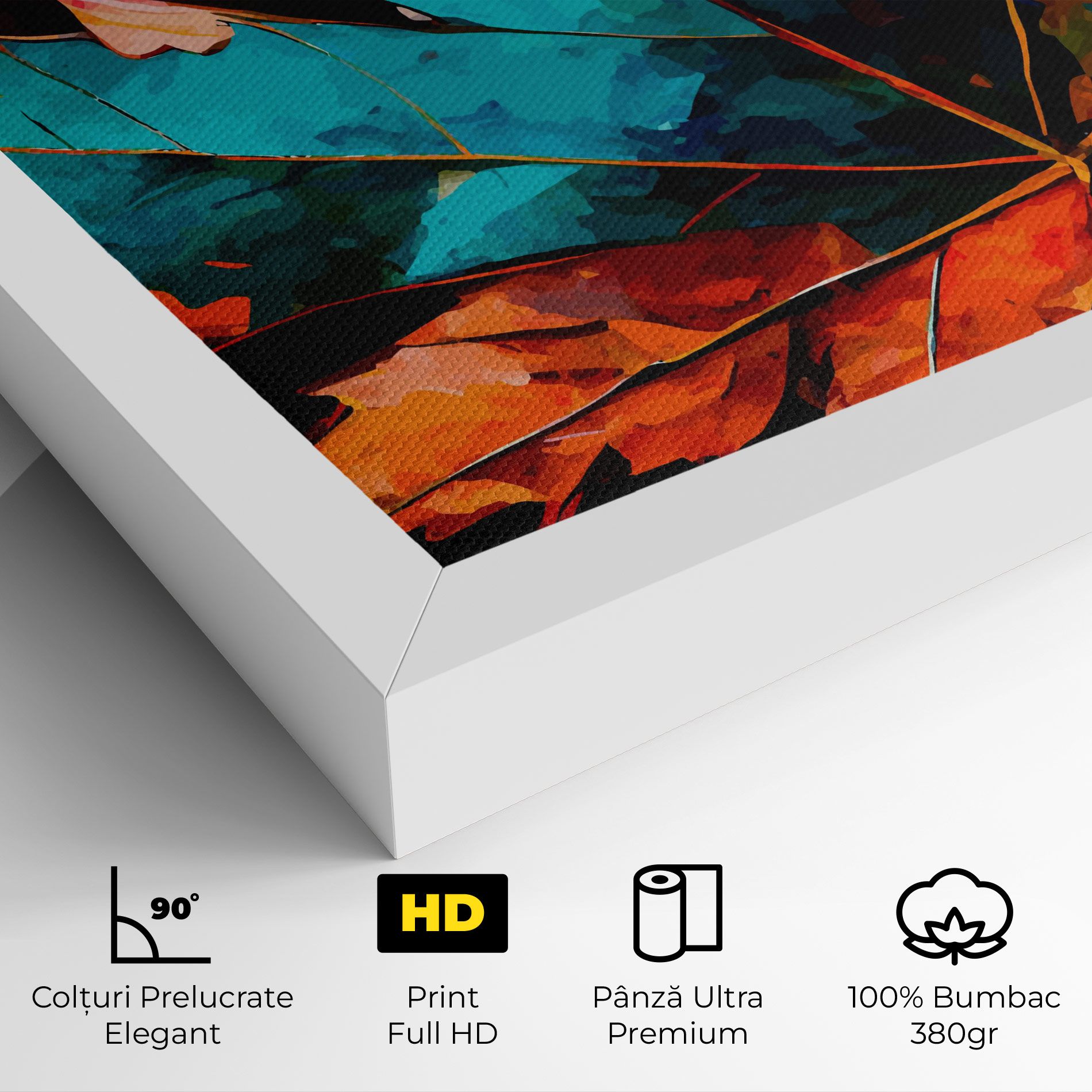 Blue Orange Leaf mockup 4