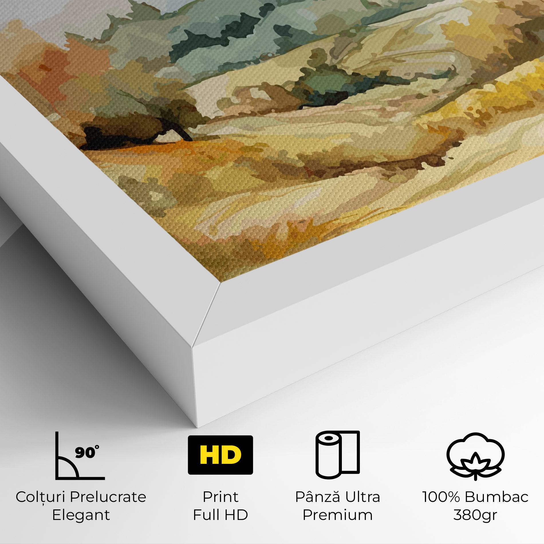Tablou Canvas Green Yellow Autumn mockup 4