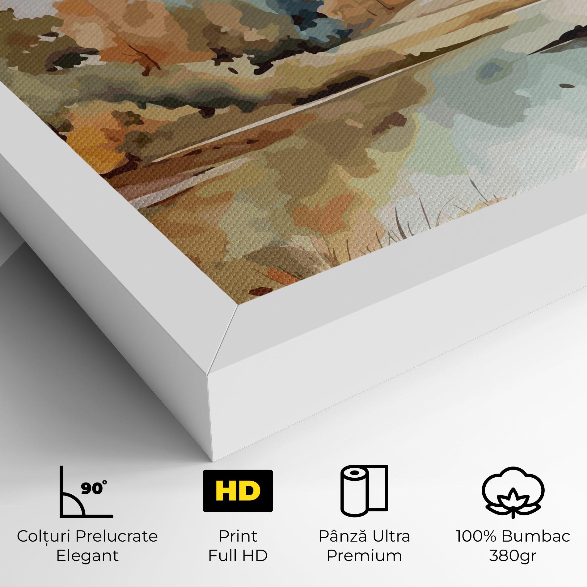 Tablou Canvas Watercolor Autumn mockup 4