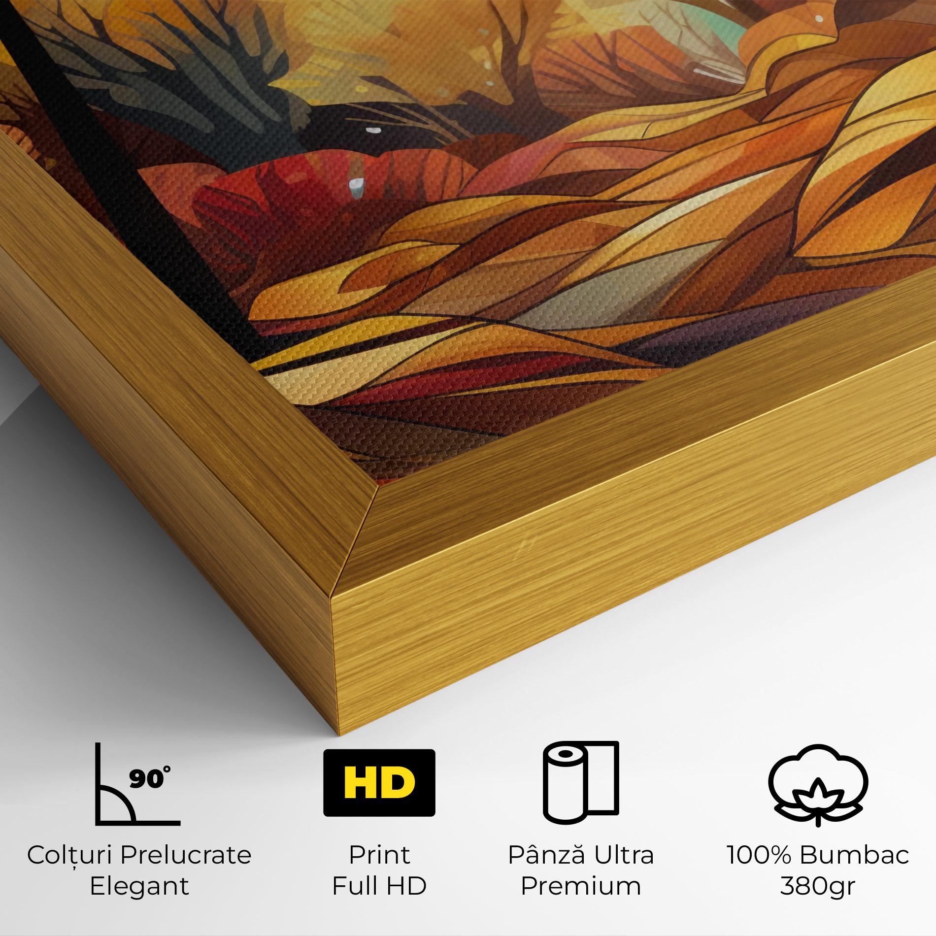 Tablou Canvas Autumn Forest Art mockup 4