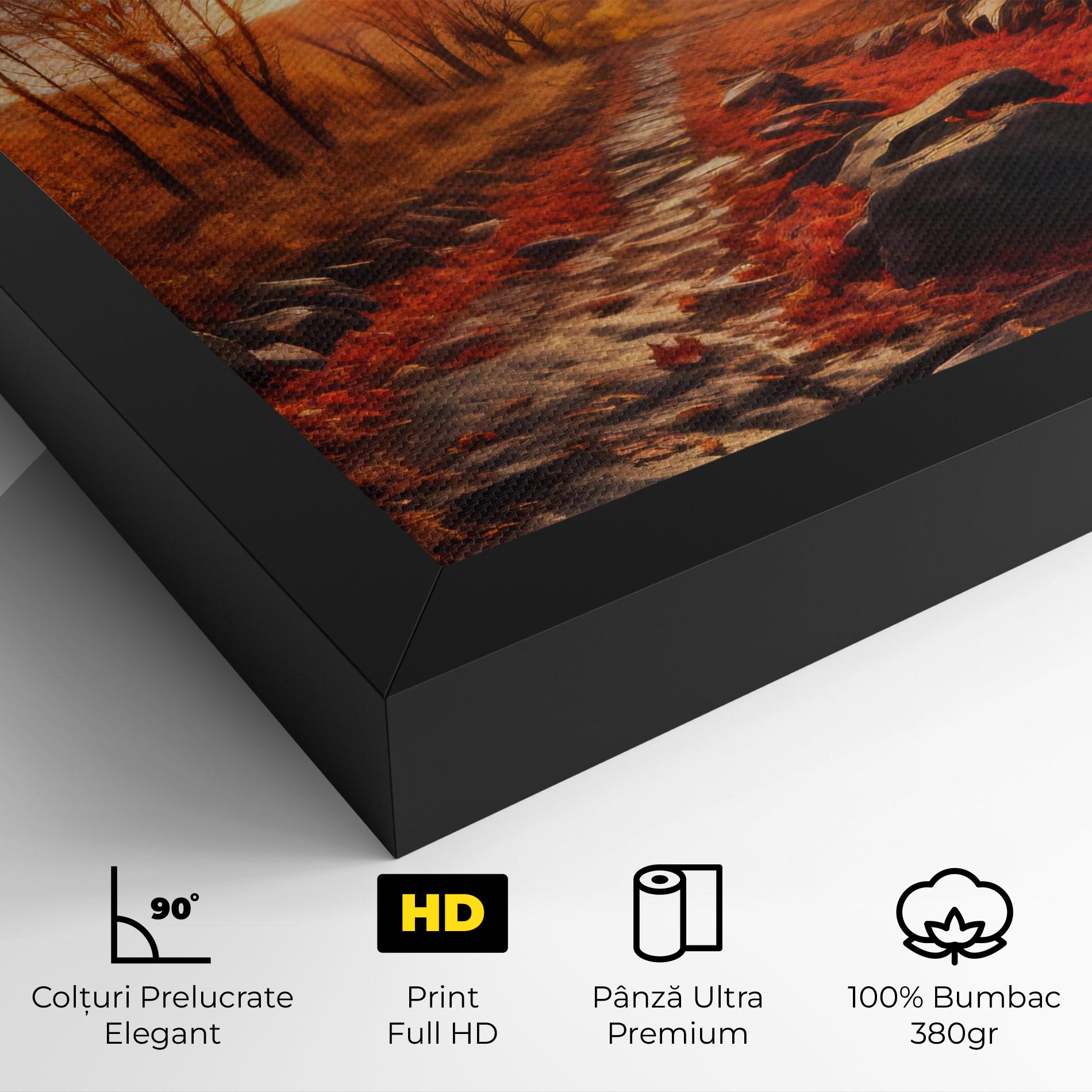 Tablou Canvas Autumn Path mockup 4