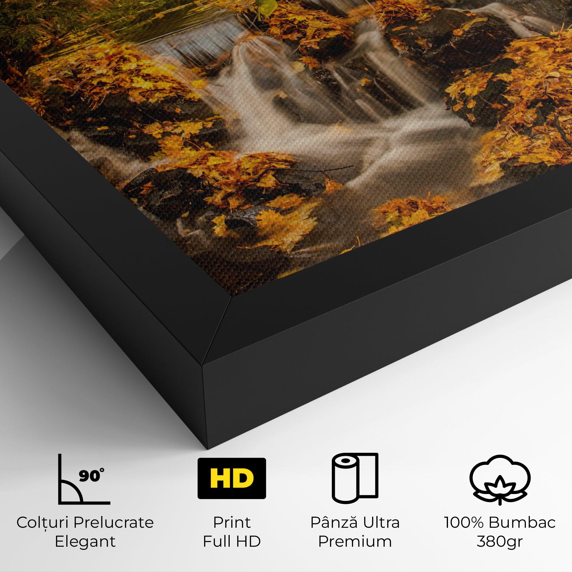 Tablou Canvas Autumn Waterfall mockup 4