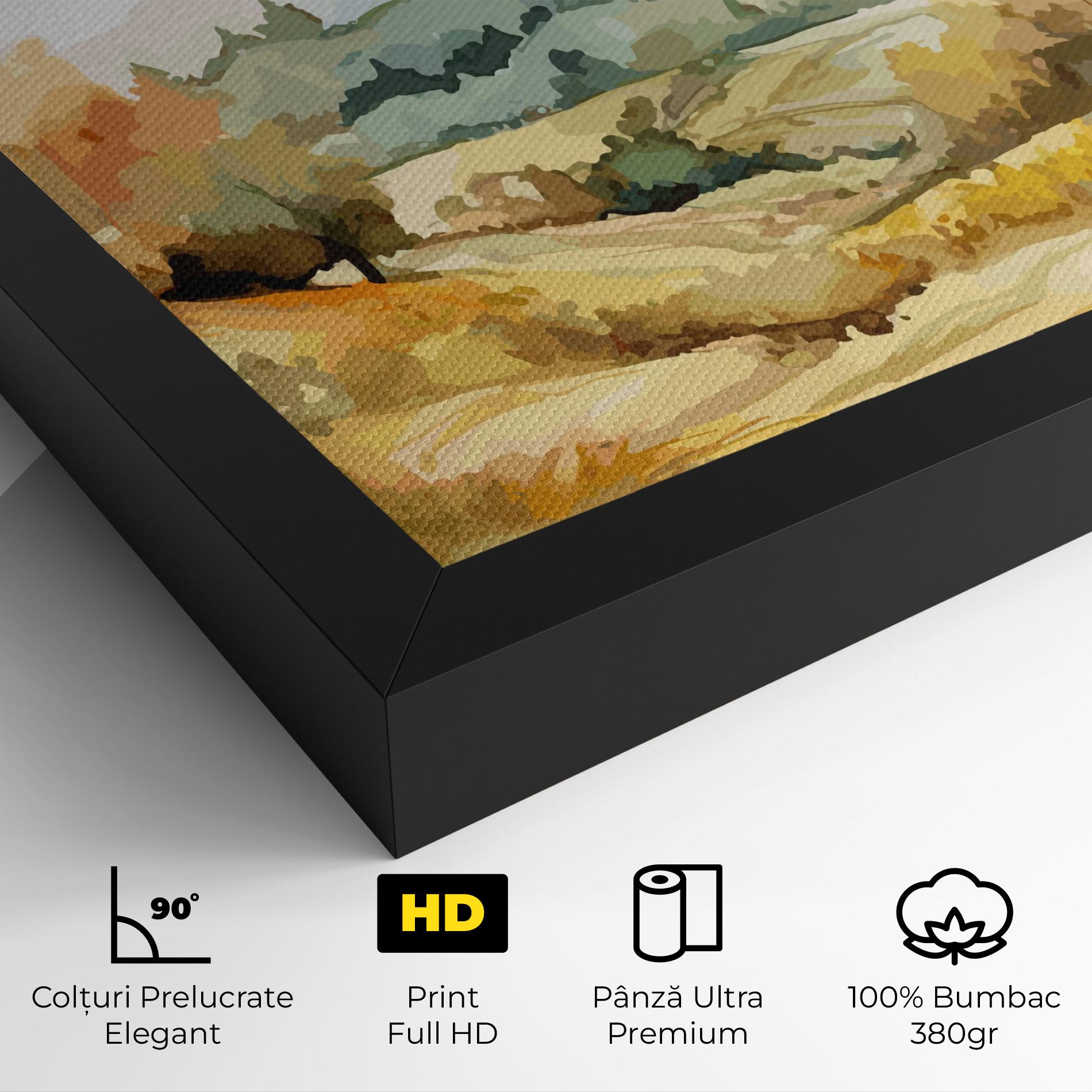 Tablou Canvas Green Yellow Autumn mockup 4