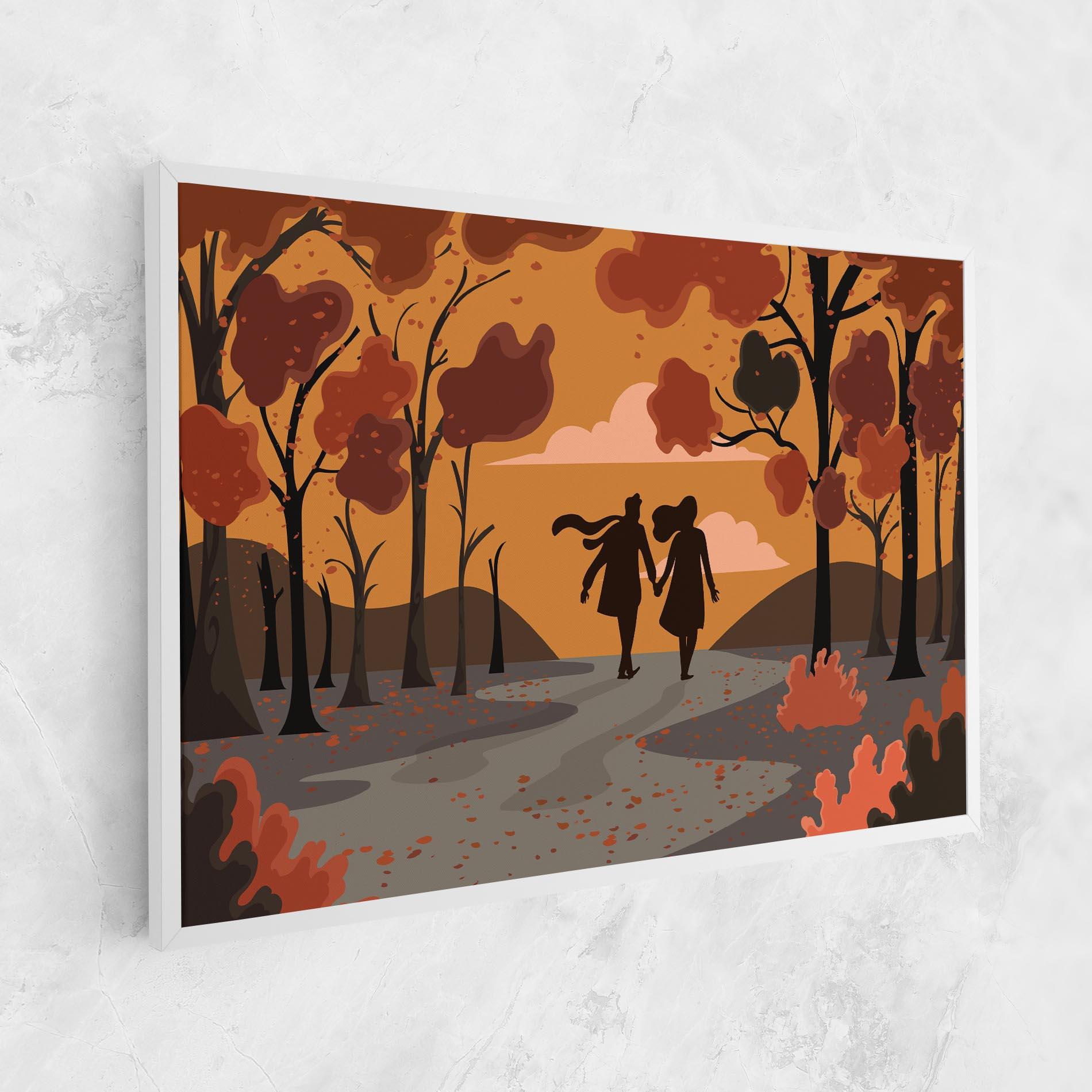 Tablou Canvas Autumn Couple mockup 1