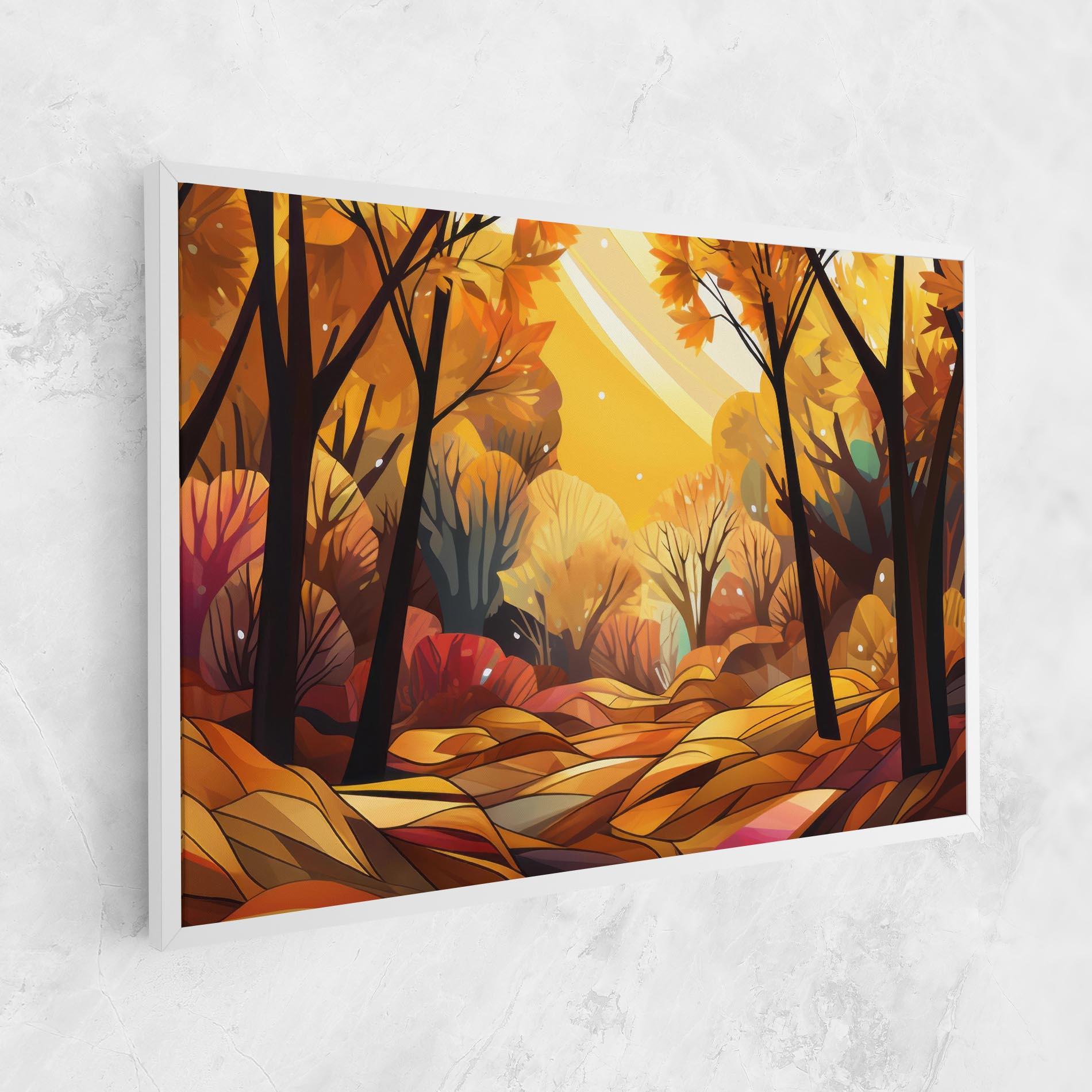 Tablou Canvas Autumn Forest Art mockup 1