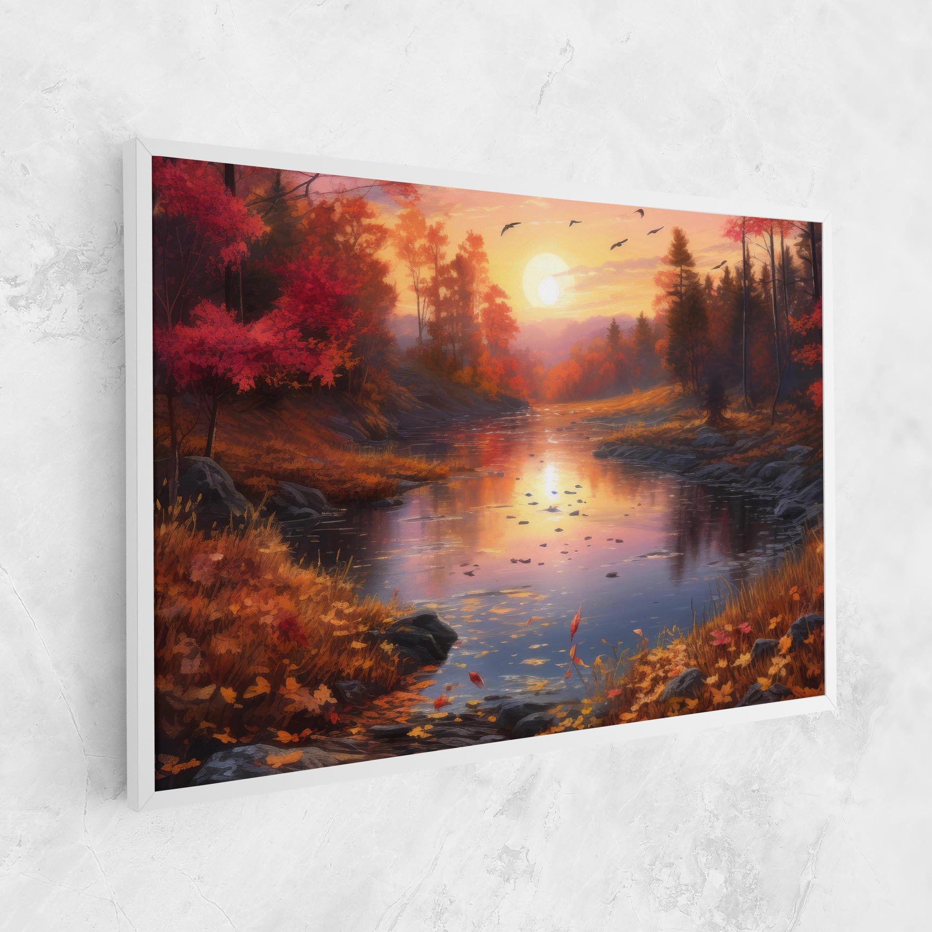 Tablou Canvas Autumn Sunset mockup 1