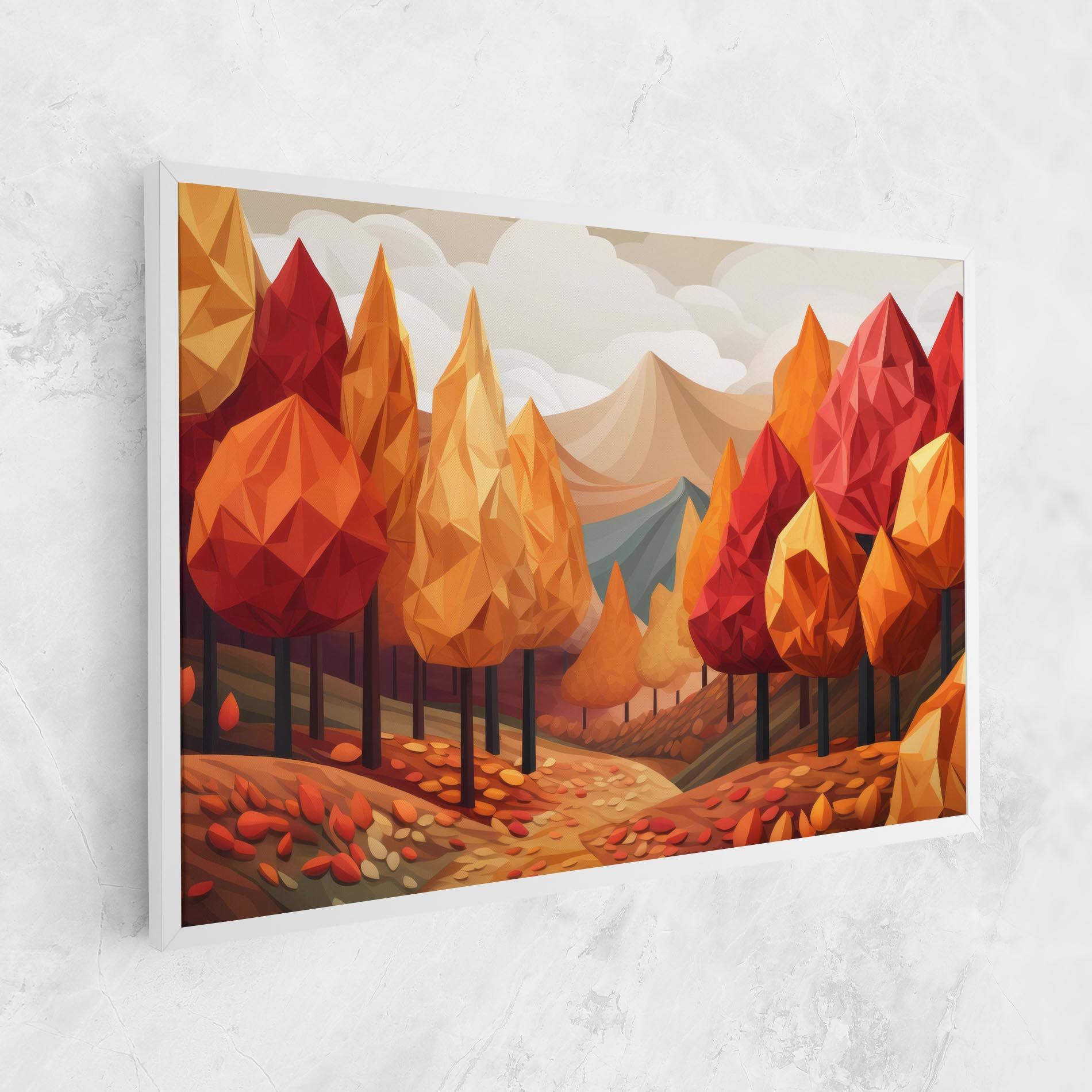Colorful Trees Art mockup 1