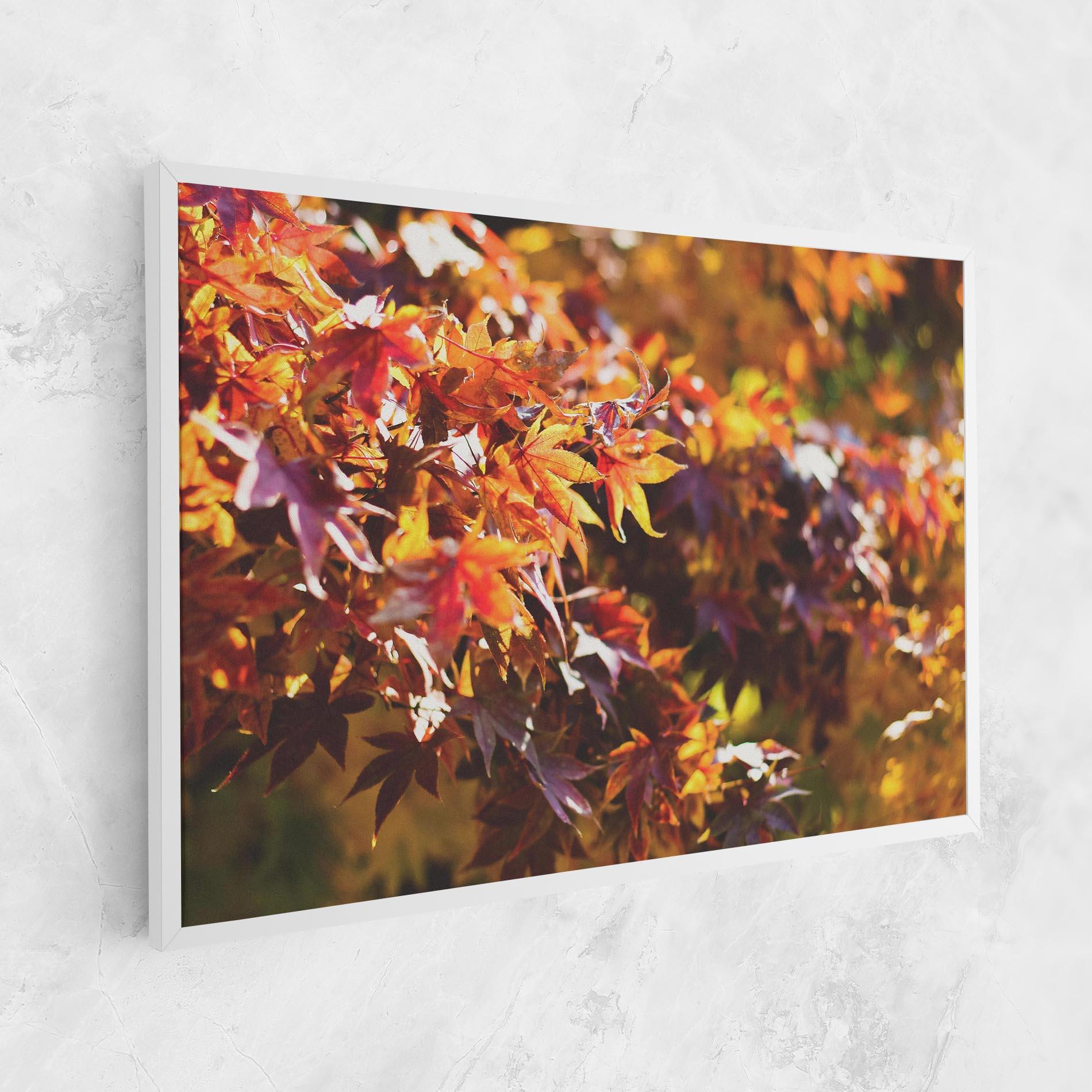 Tablou Canvas Dark Red Leaves mockup 1