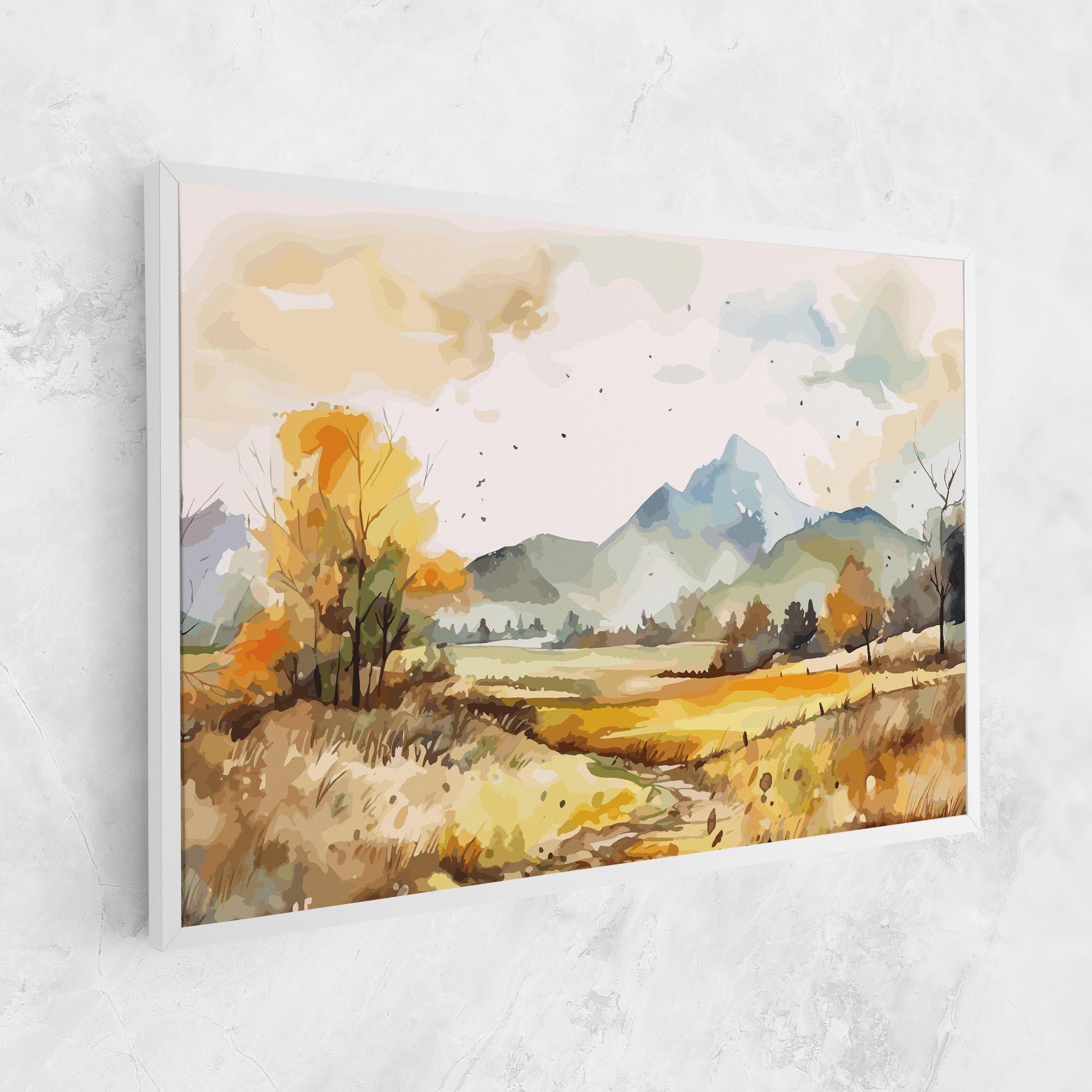 Tablou Canvas Yellow Blue Autumn mockup 1