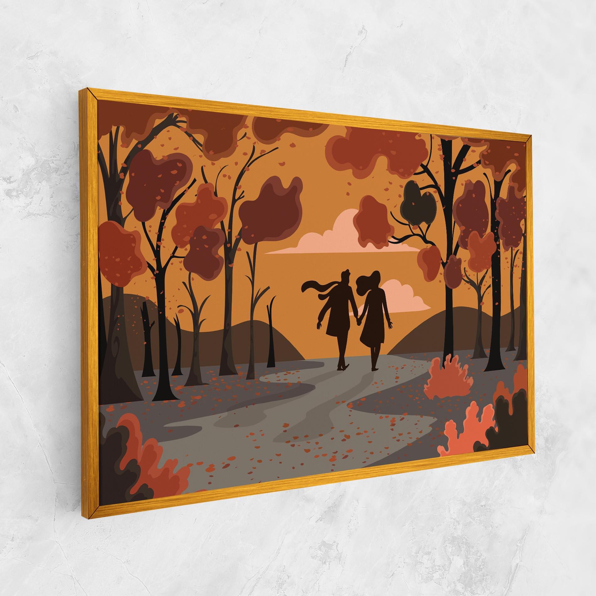 Tablou Canvas Autumn Couple mockup 1