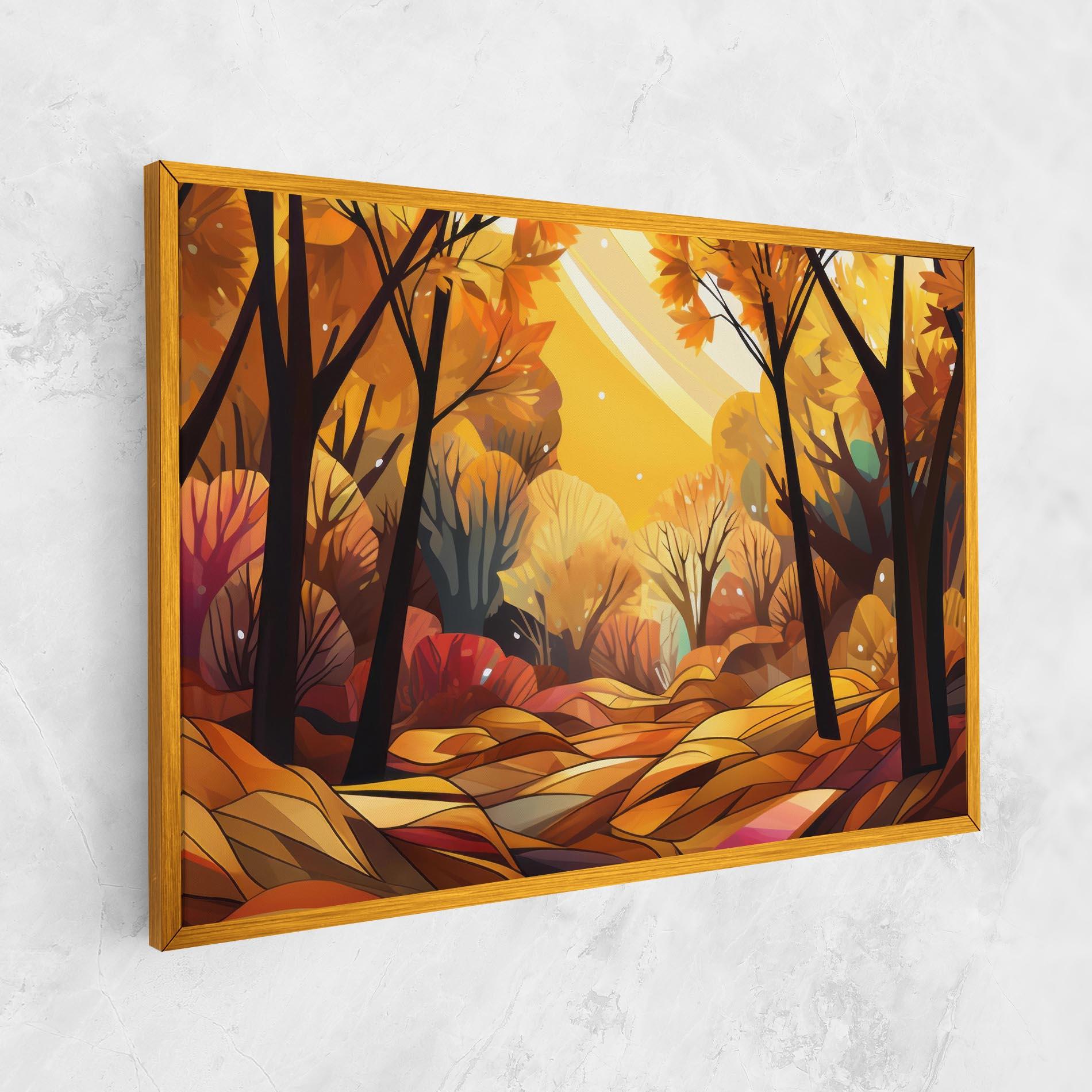 Tablou Canvas Autumn Forest Art mockup 1