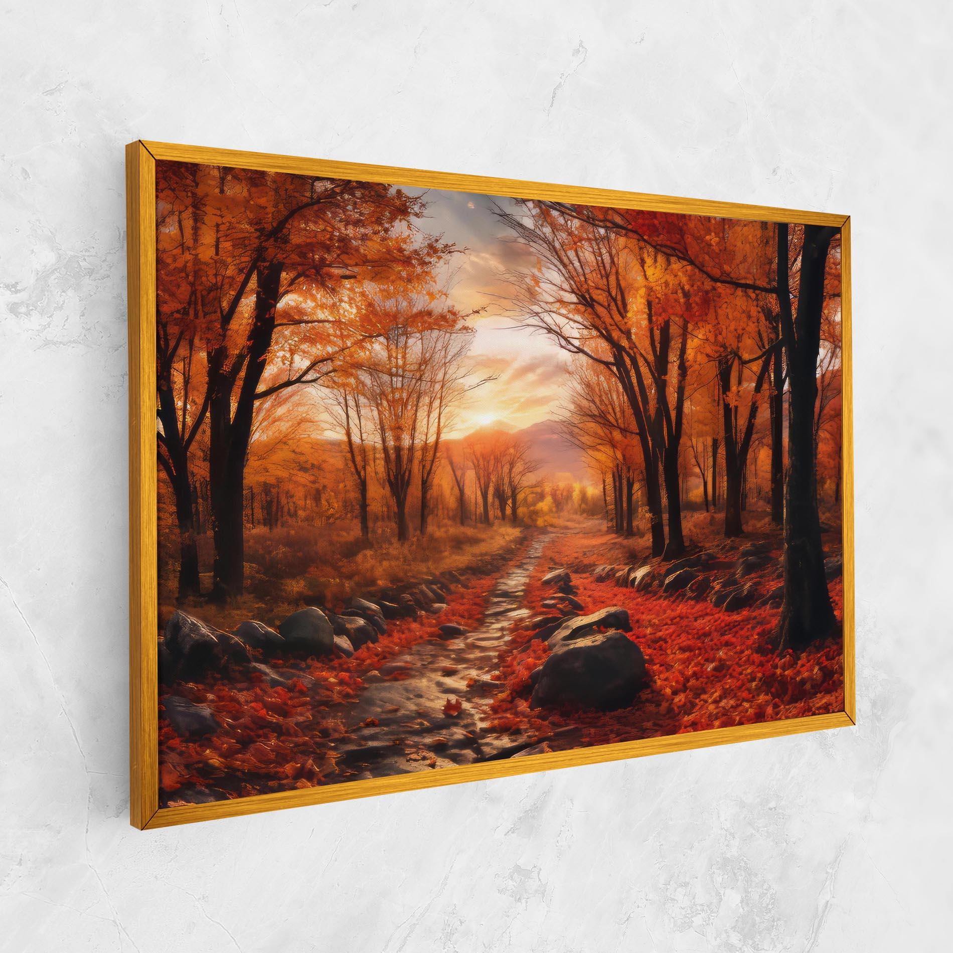 Tablou Canvas Autumn Path mockup 1