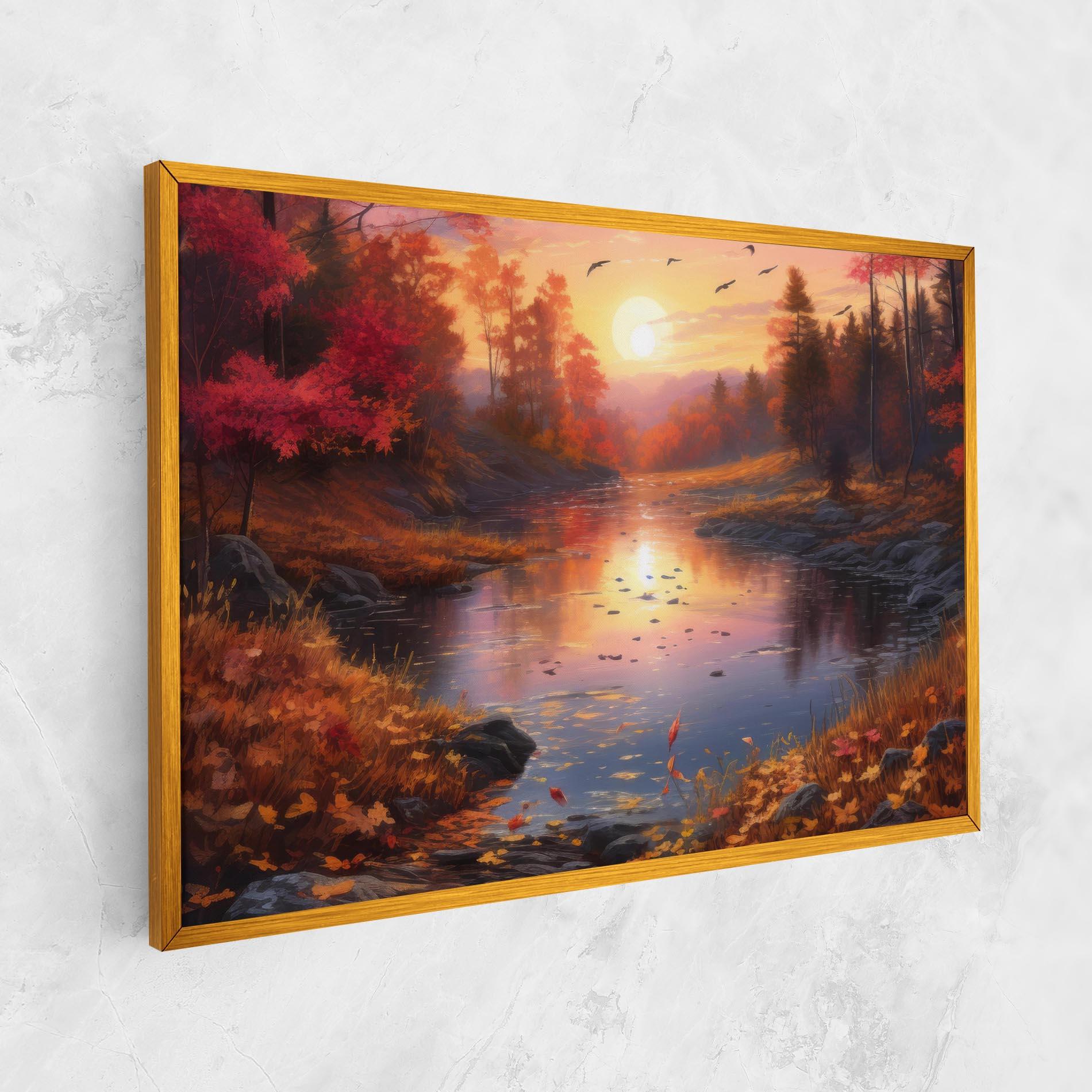 Tablou Canvas Autumn Sunset mockup 1