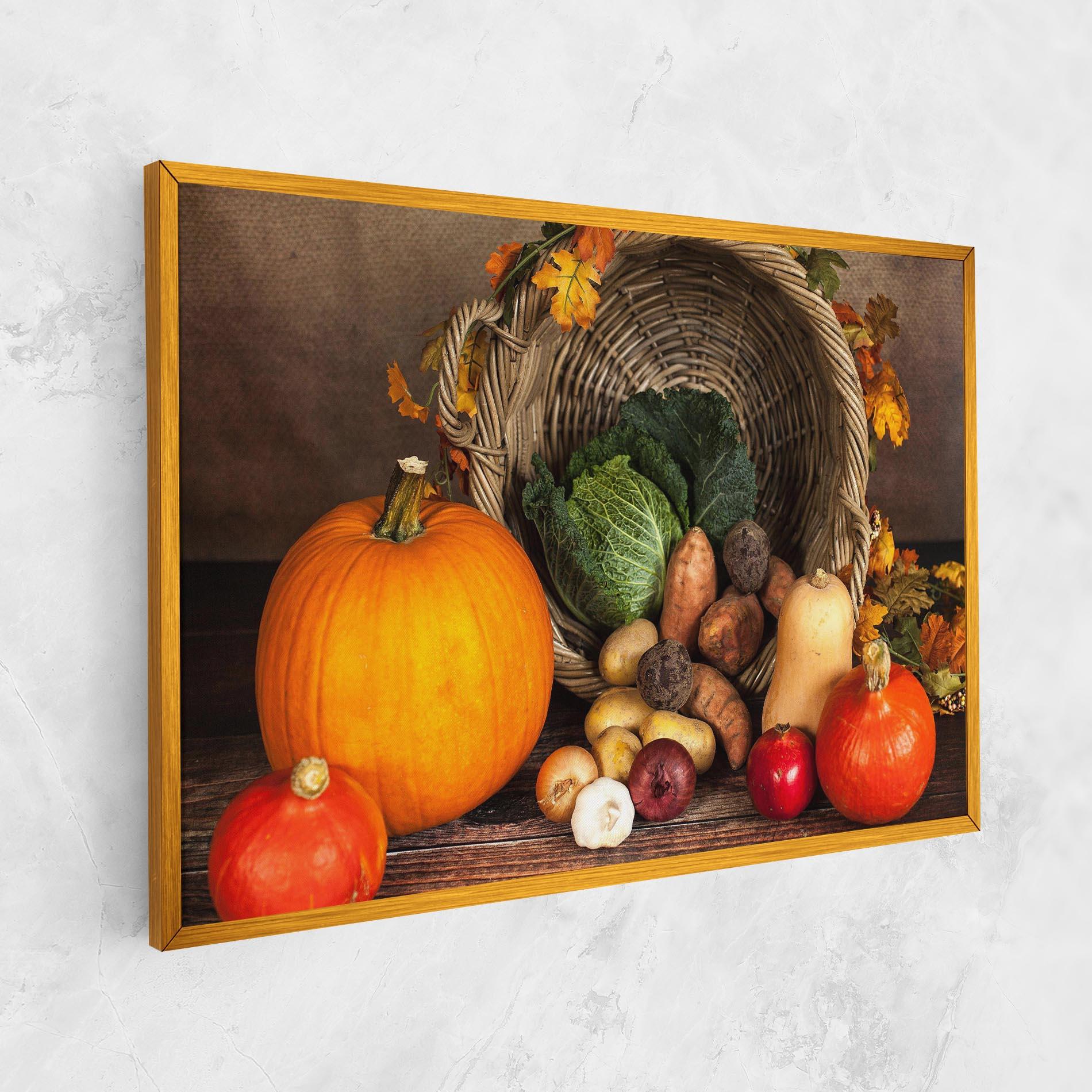Tablou Canvas Autumn Vegetables mockup 1