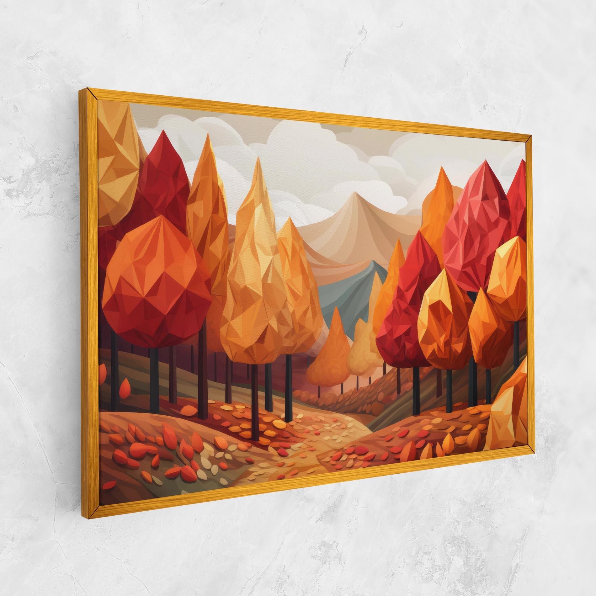 Tablou Canvas Colorful Trees Art mockup 1