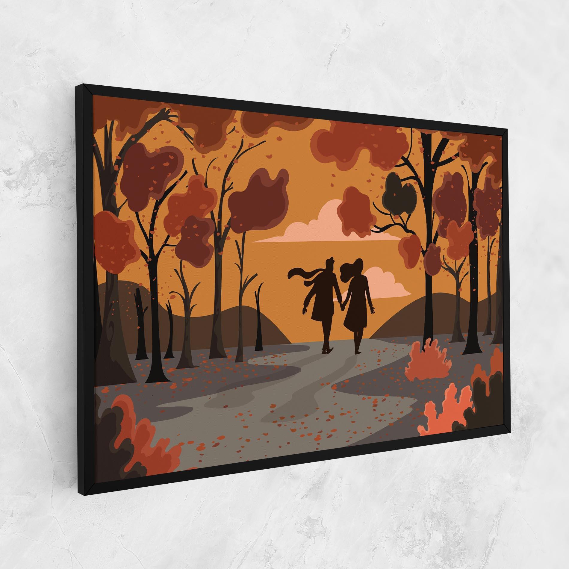 Tablou Canvas Autumn Couple mockup 1