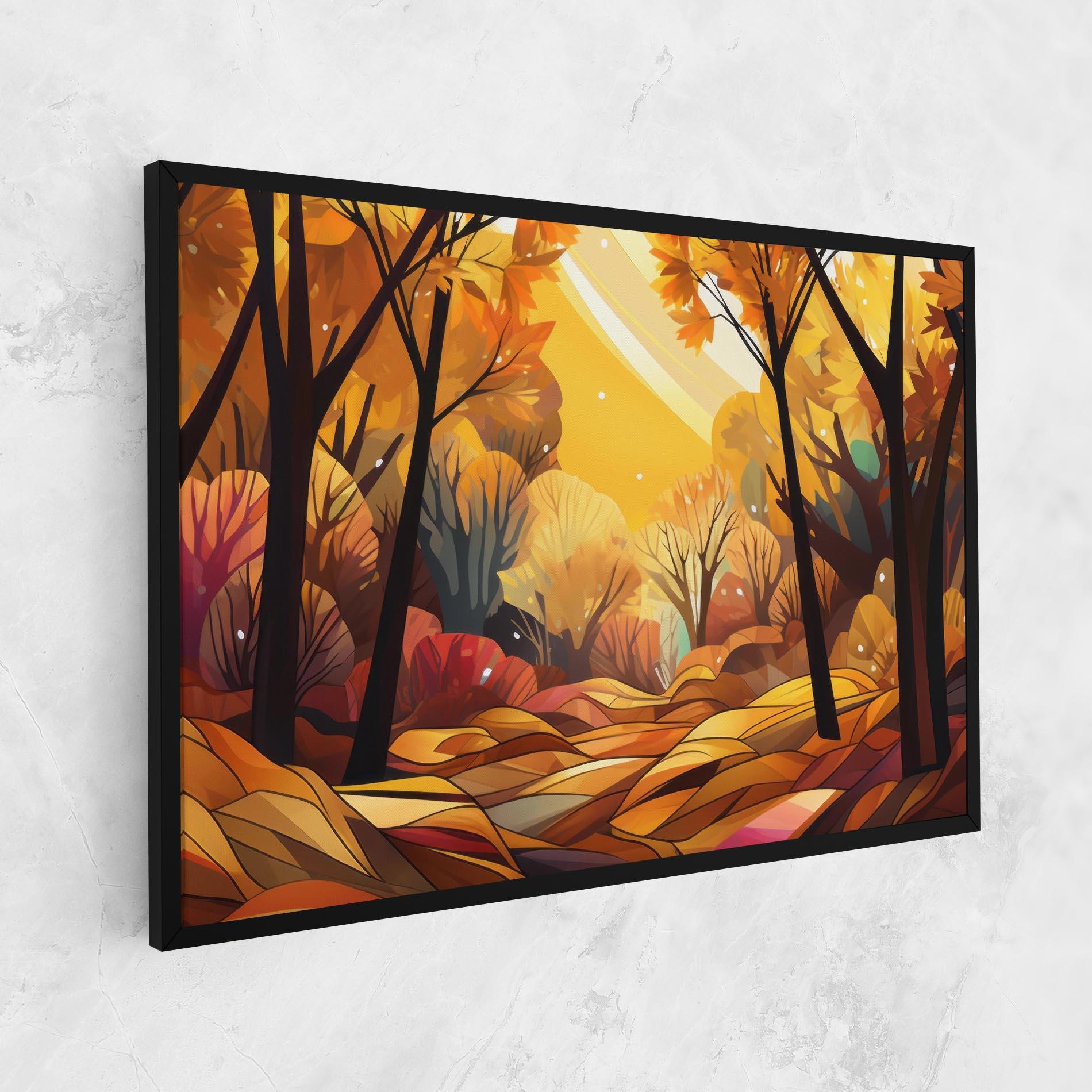 Tablou Canvas Autumn Forest Art mockup 1