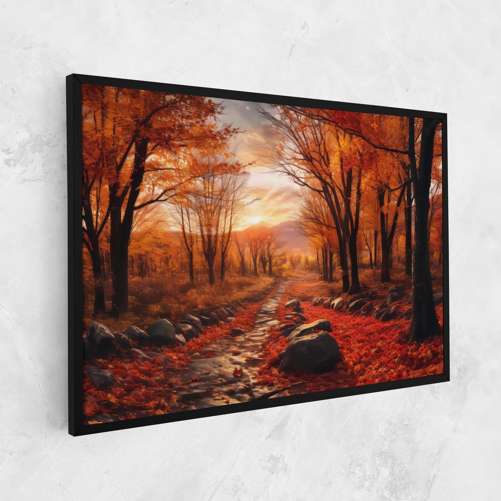 Tablou Canvas Autumn Path mockup 1