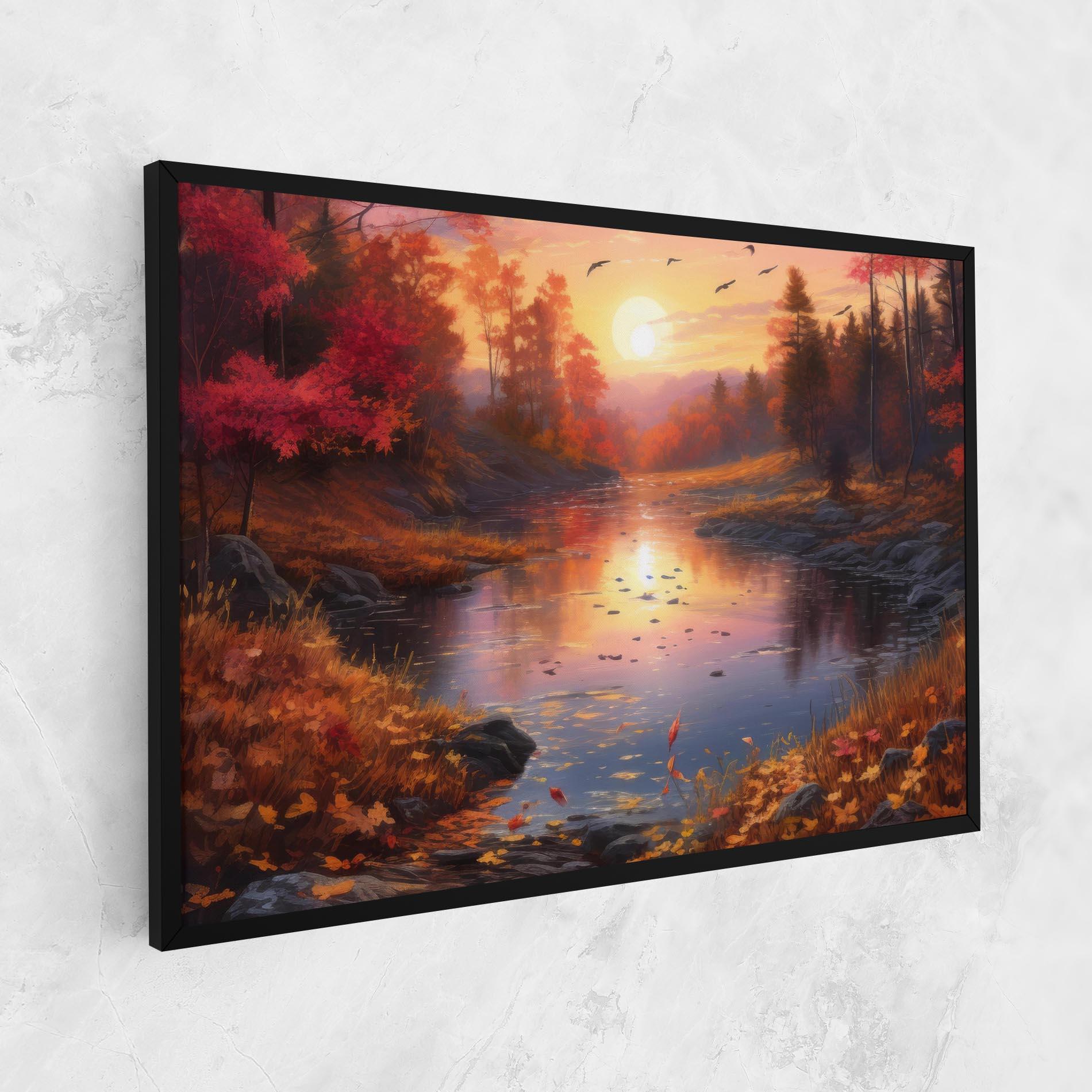 Tablou Canvas Autumn Sunset mockup 1