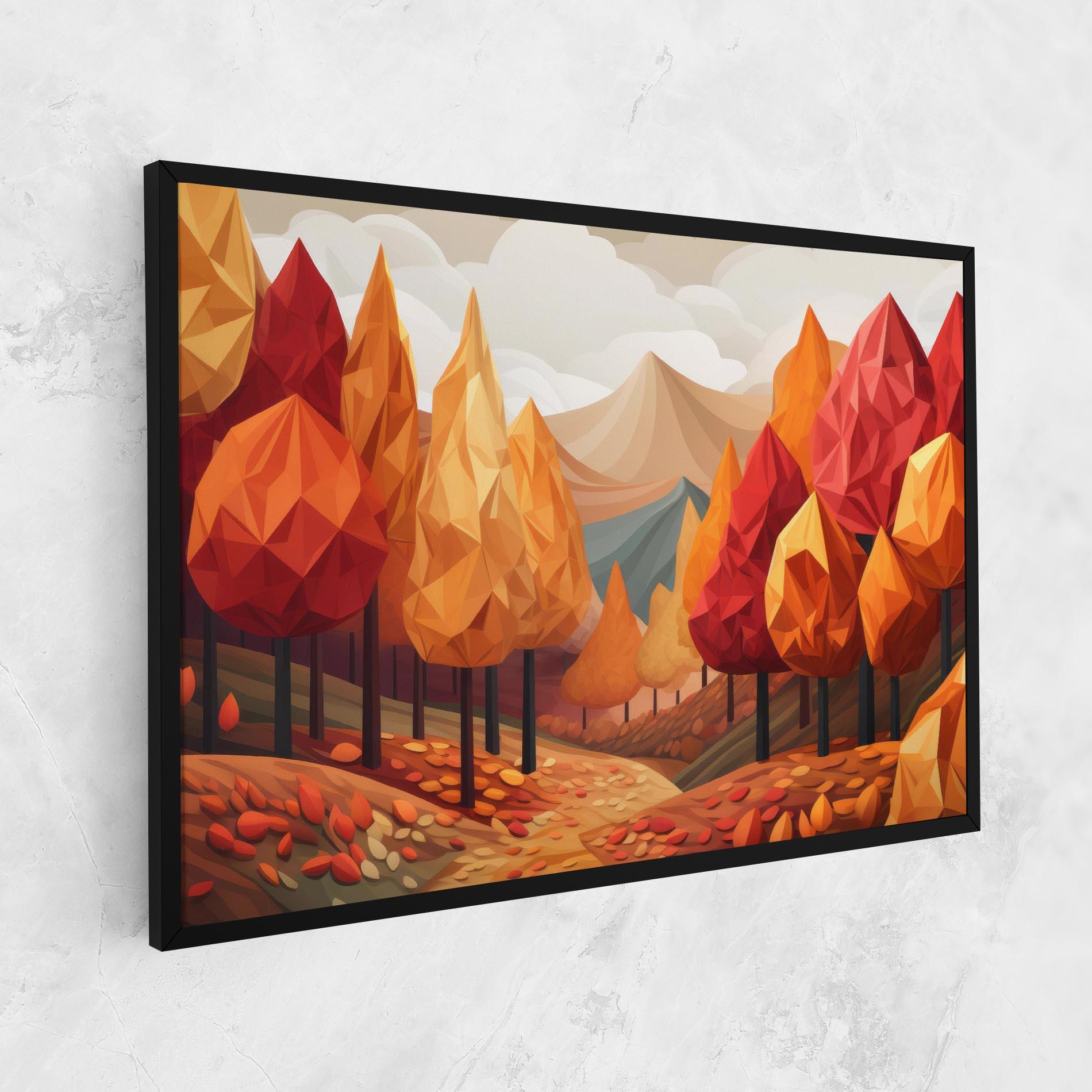 Tablou Canvas Colorful Trees Art mockup 1
