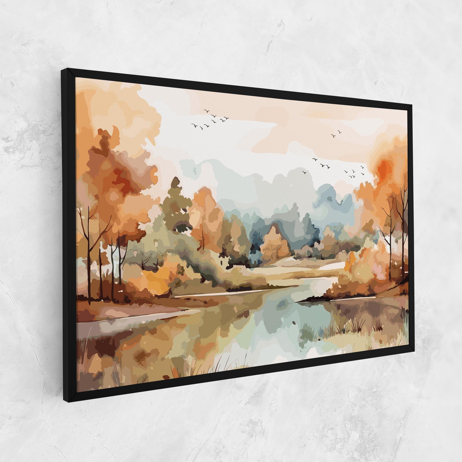 Tablou Canvas Watercolor Autumn mockup 1
