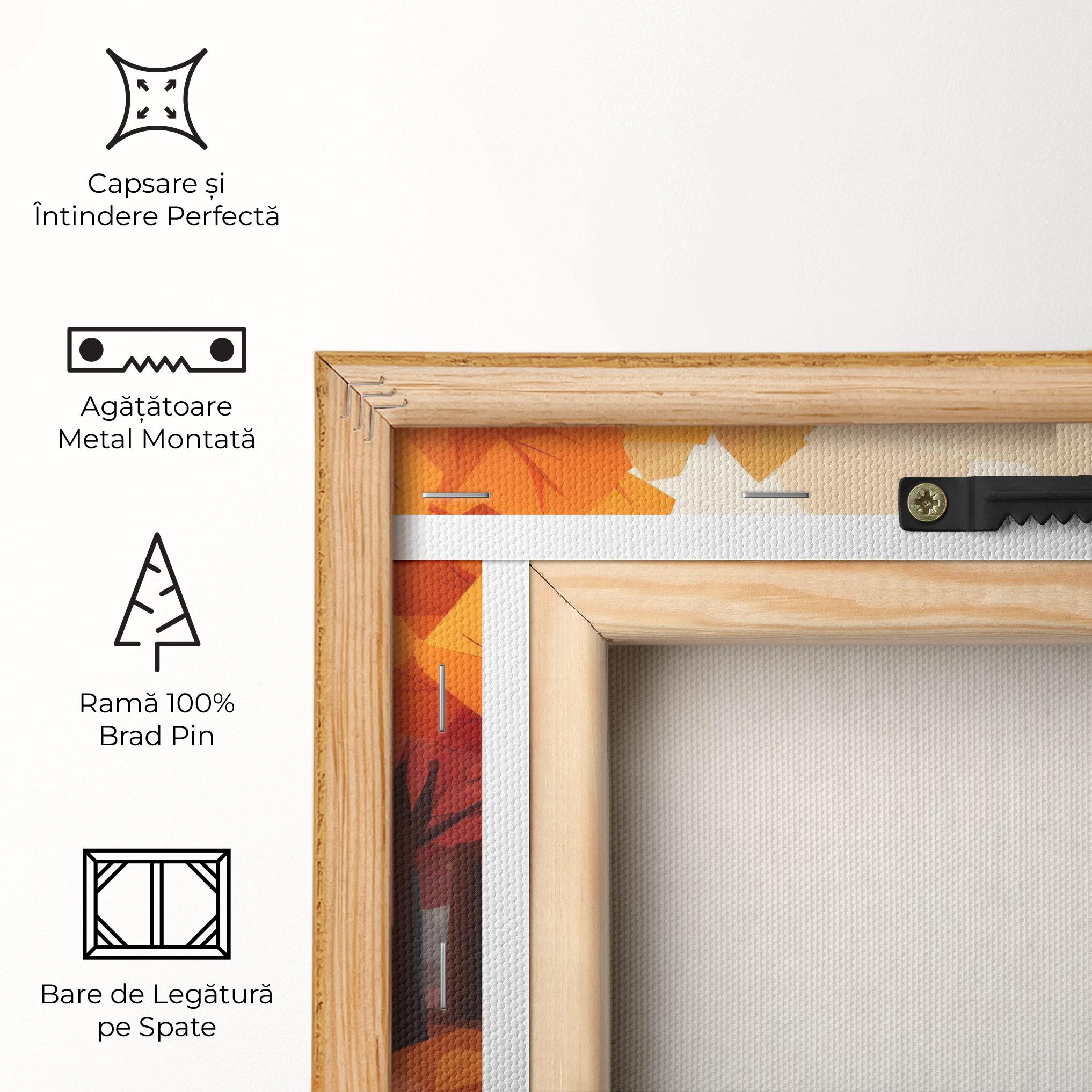 Tablou Canvas Autumn Forest View mockup 5