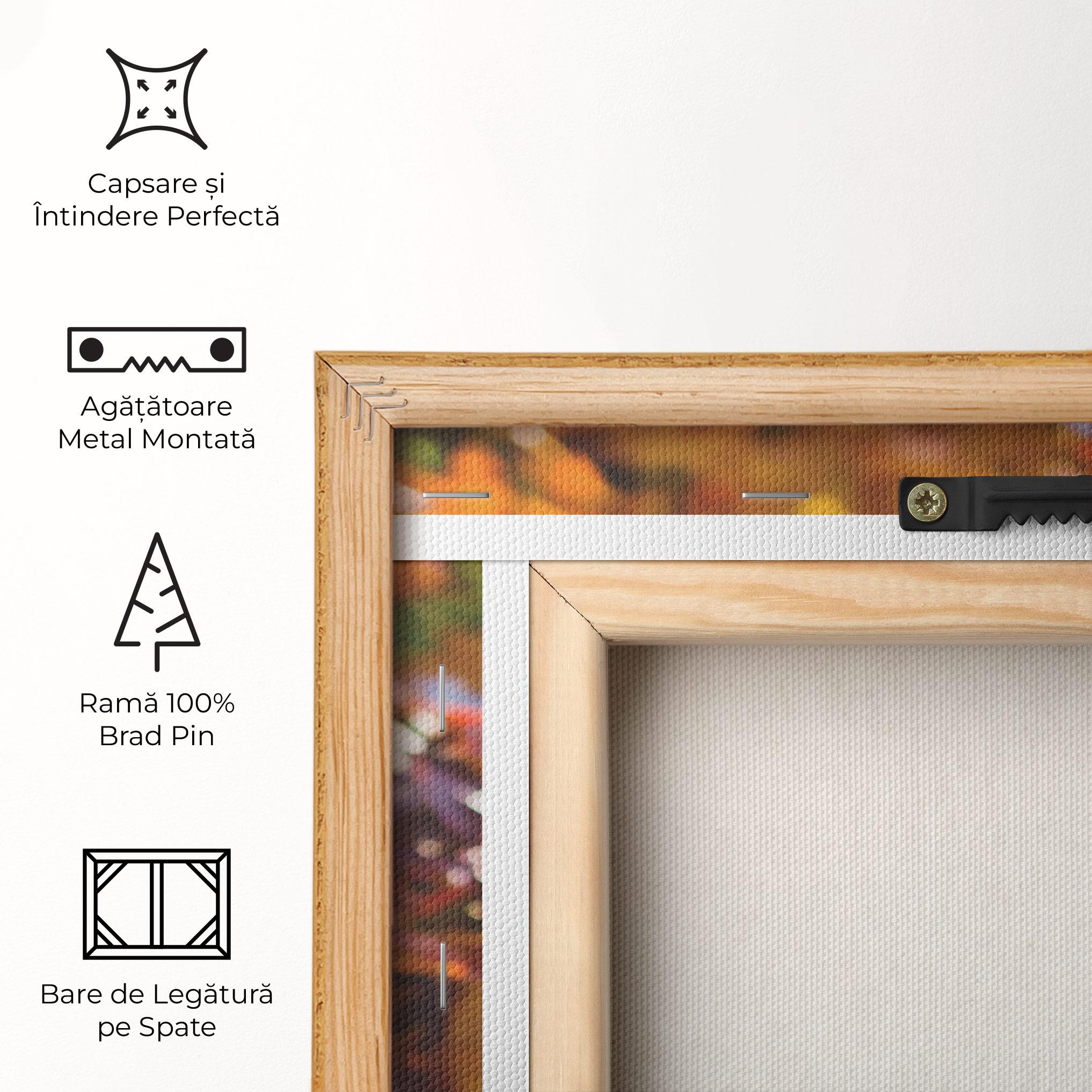 Tablou Canvas Dark Red Leaves mockup 5