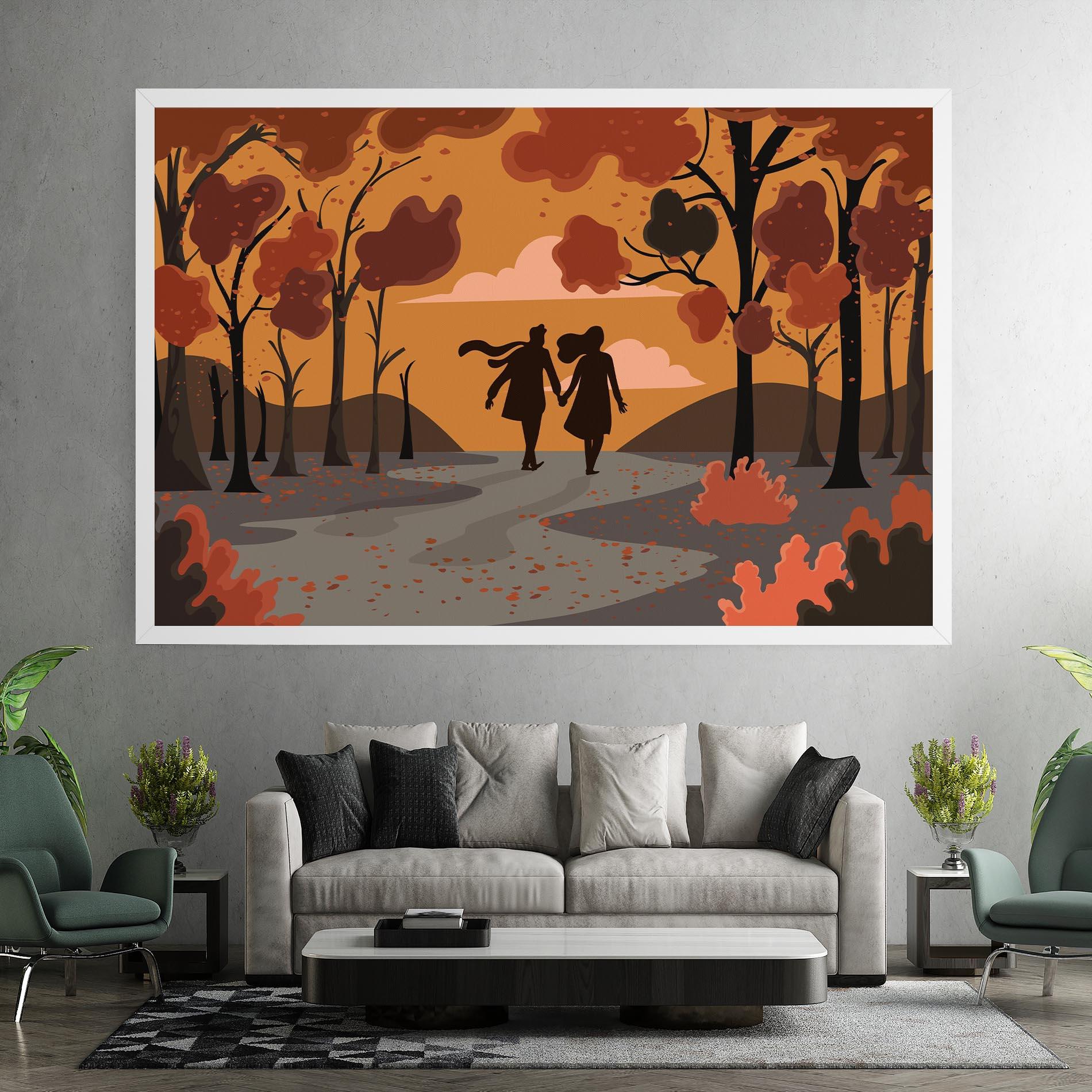 Tablou Canvas Autumn Couple mockup 7