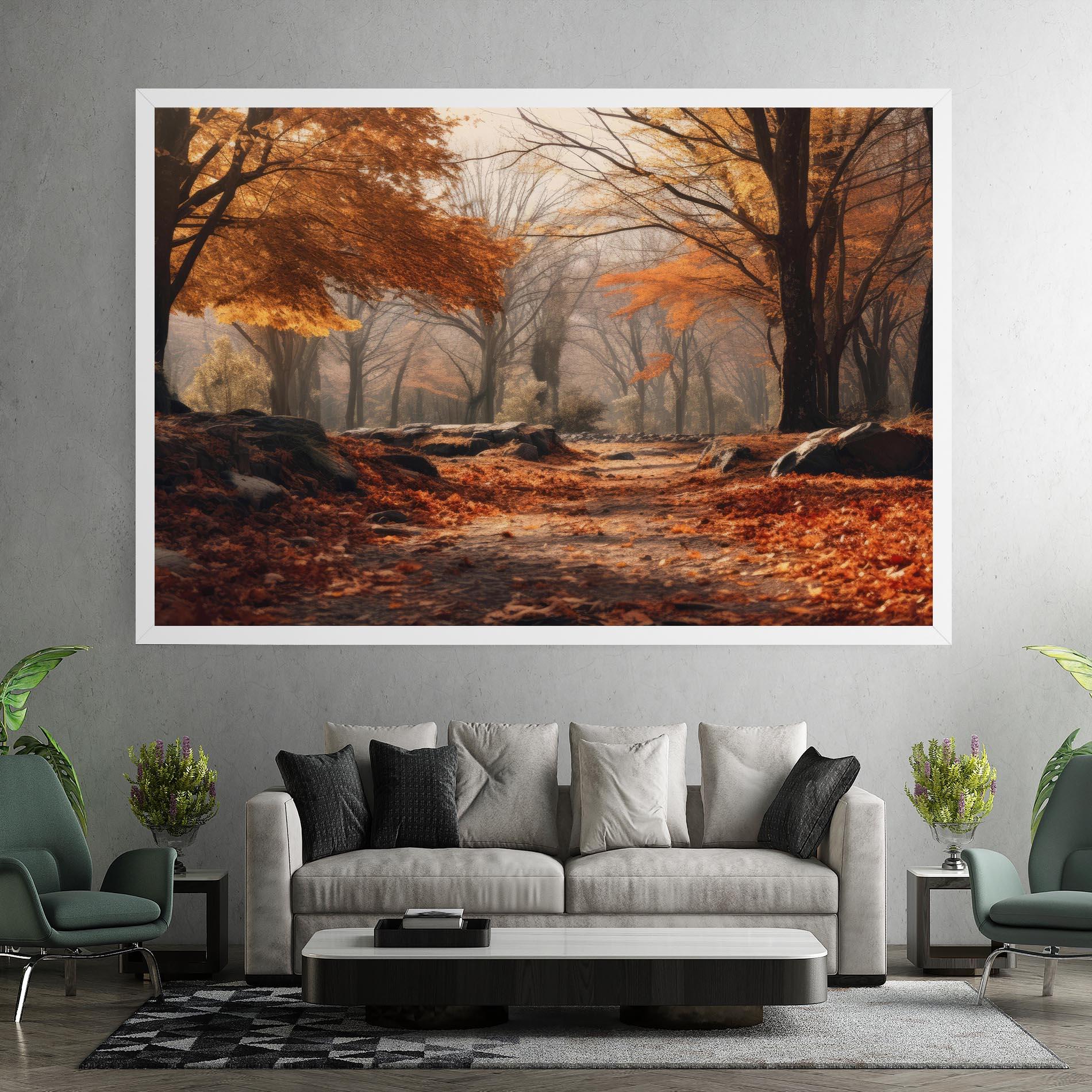 Tablou Canvas Autumn Forest mockup 7