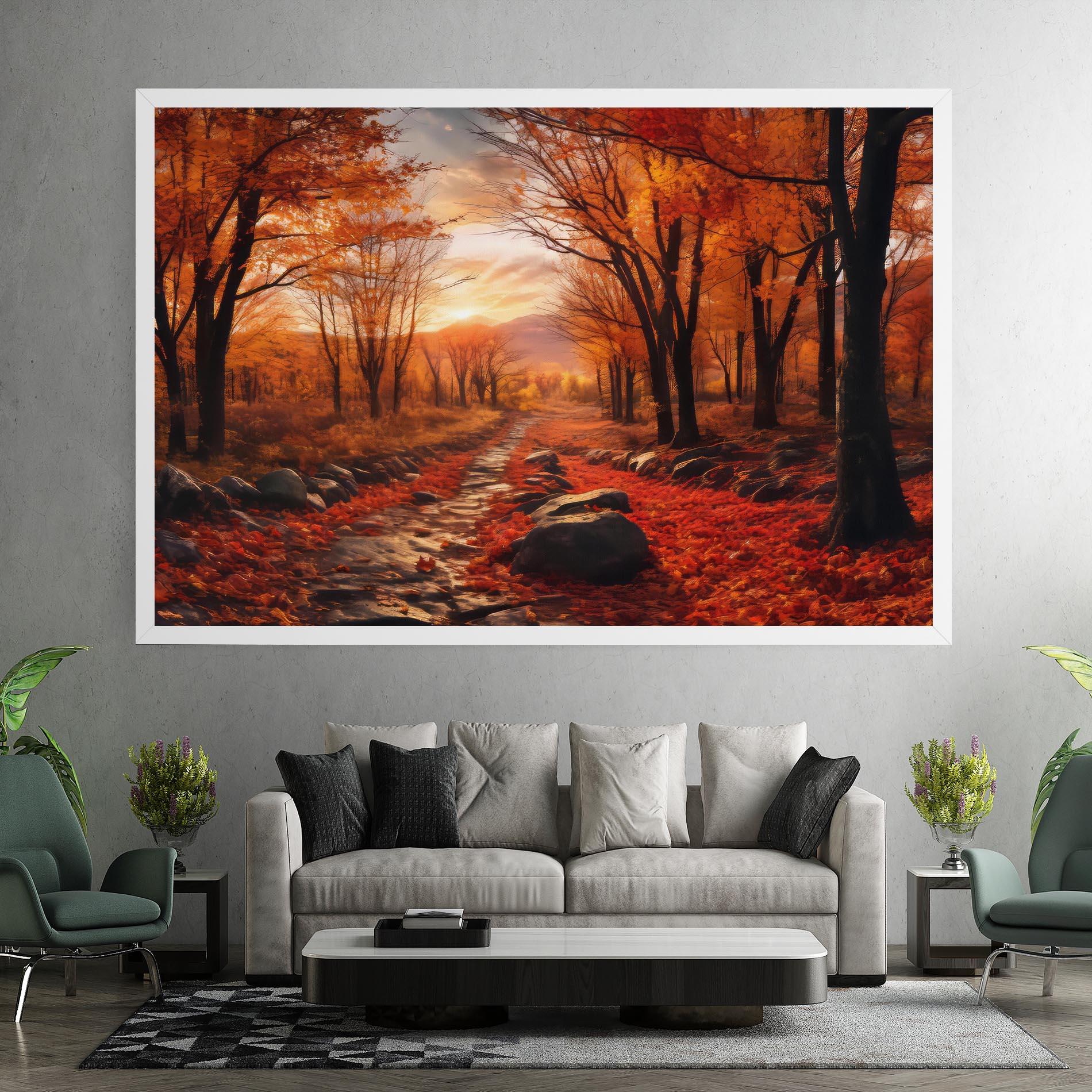 Tablou Canvas Autumn Path mockup 7