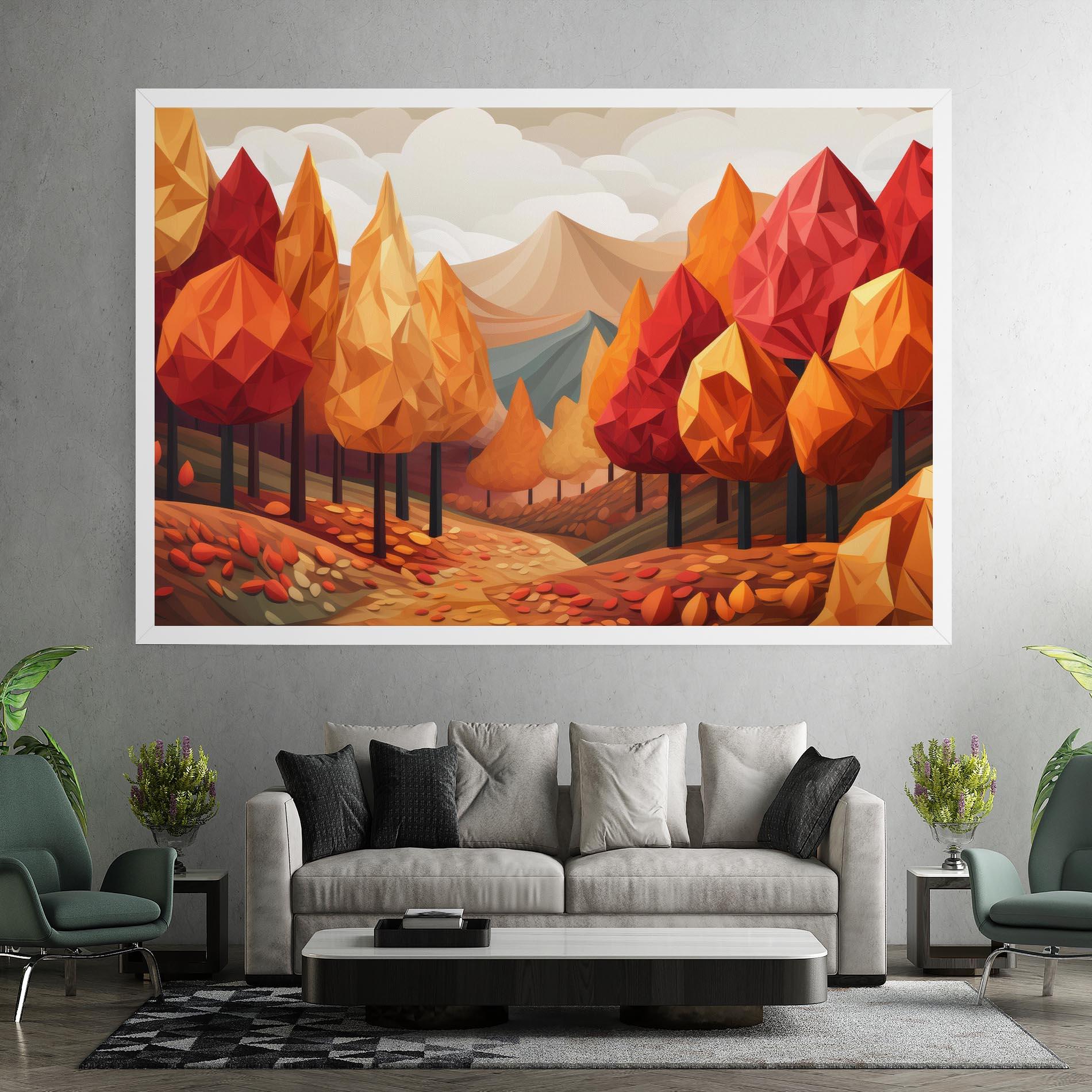 Tablou Canvas Colorful Trees Art mockup 7