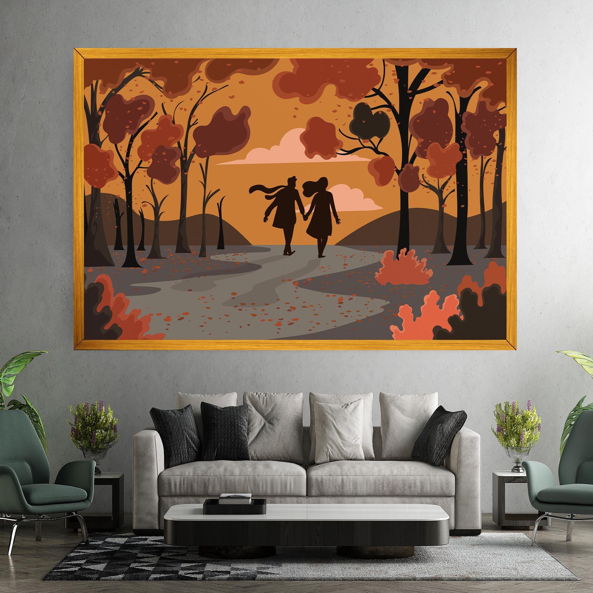 Tablou Canvas Autumn Couple mockup 7