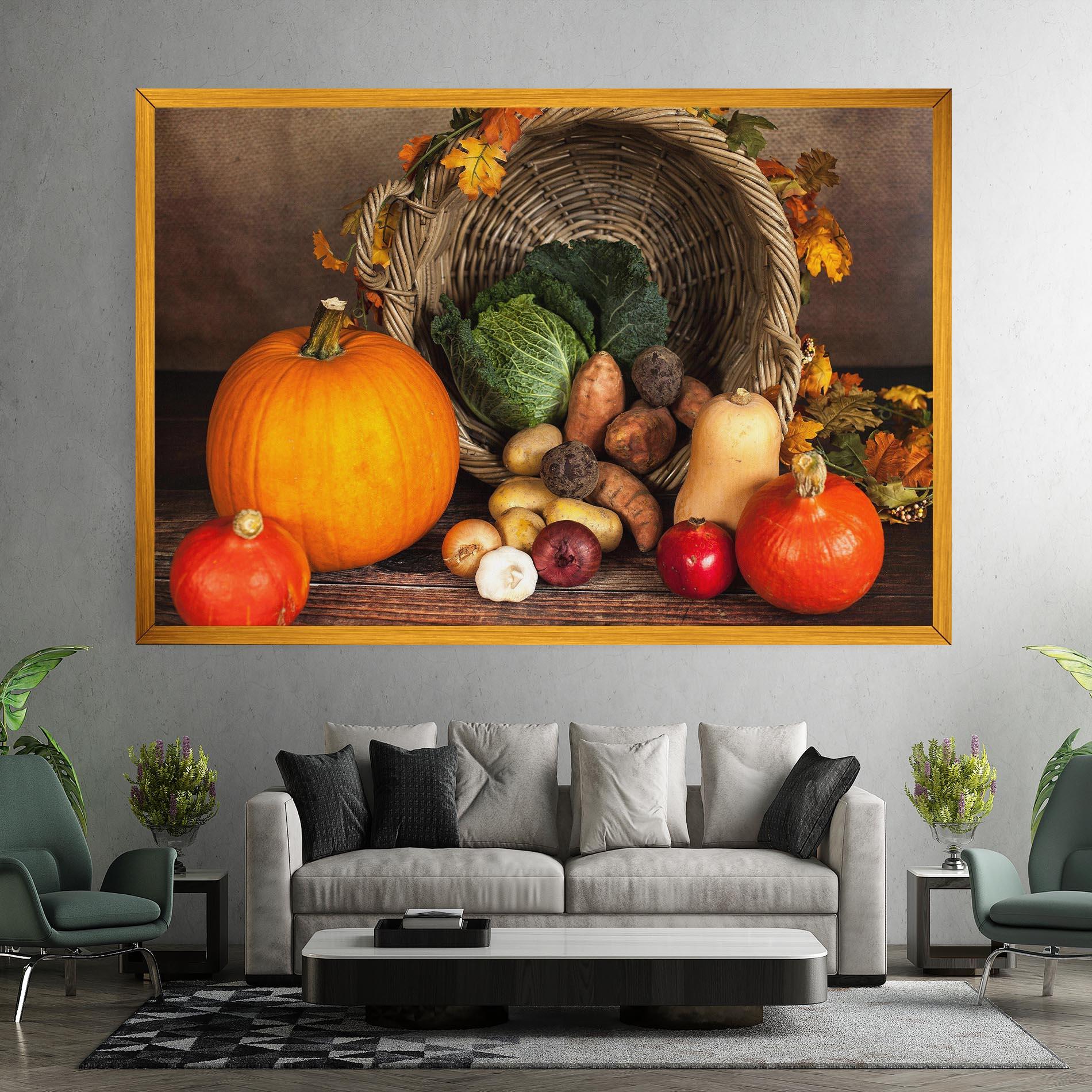 Tablou Canvas Autumn Vegetables mockup 7