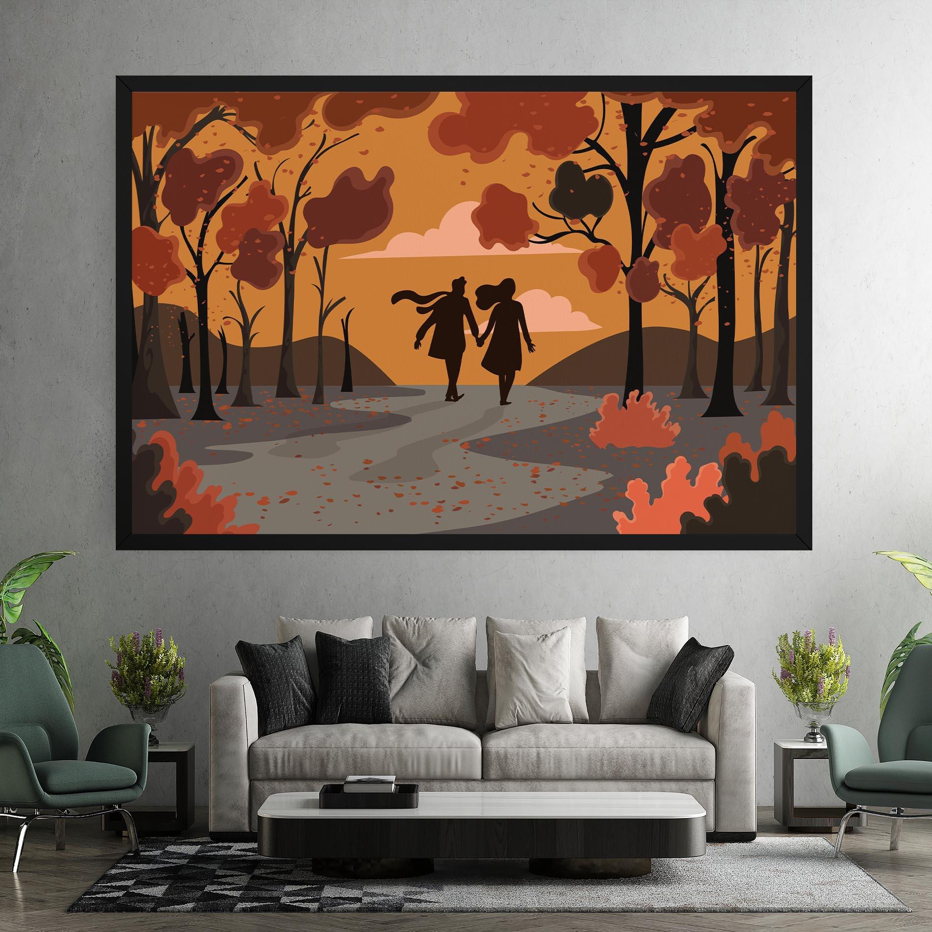 Tablou Canvas Autumn Couple mockup 7