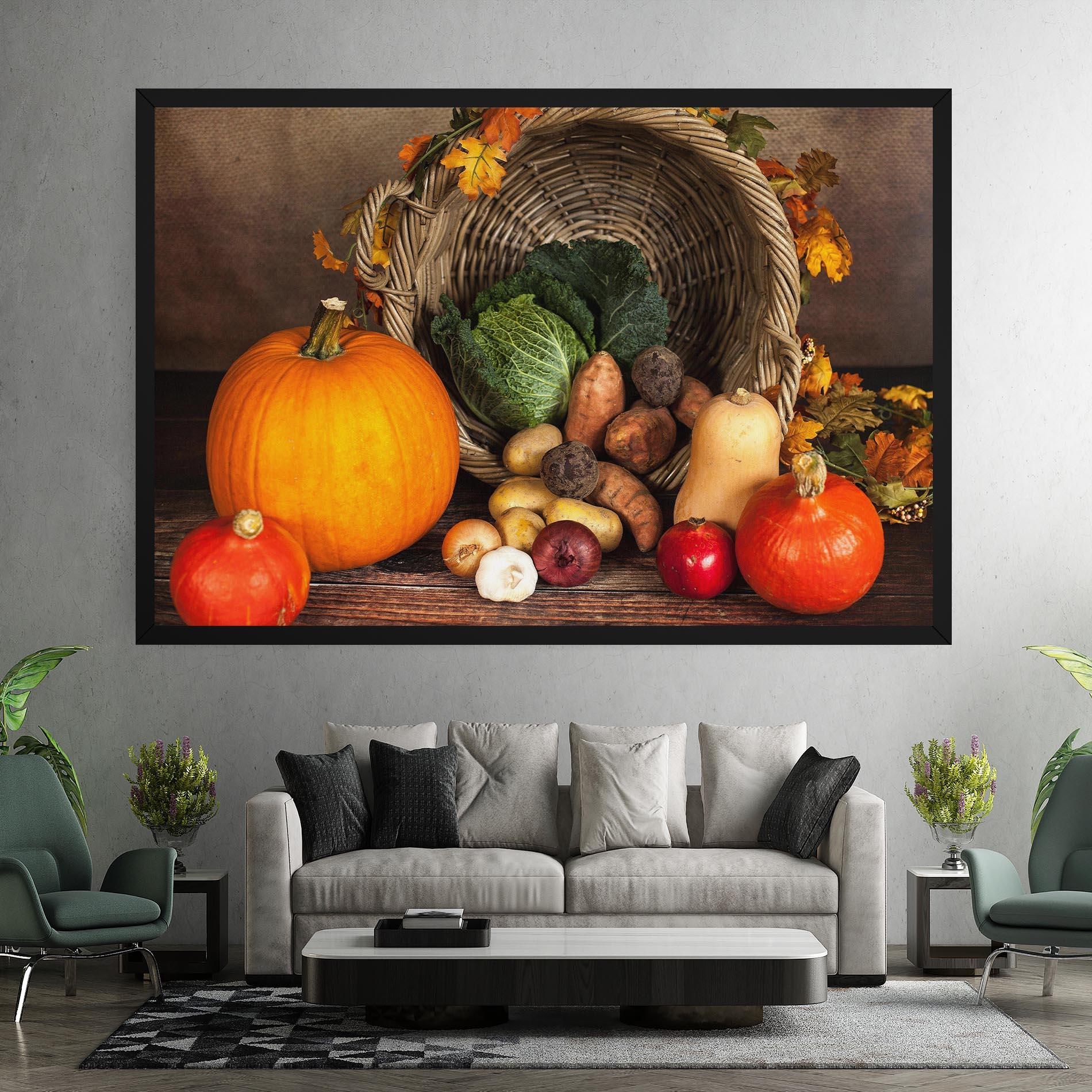 Tablou Canvas Autumn Vegetables mockup 7