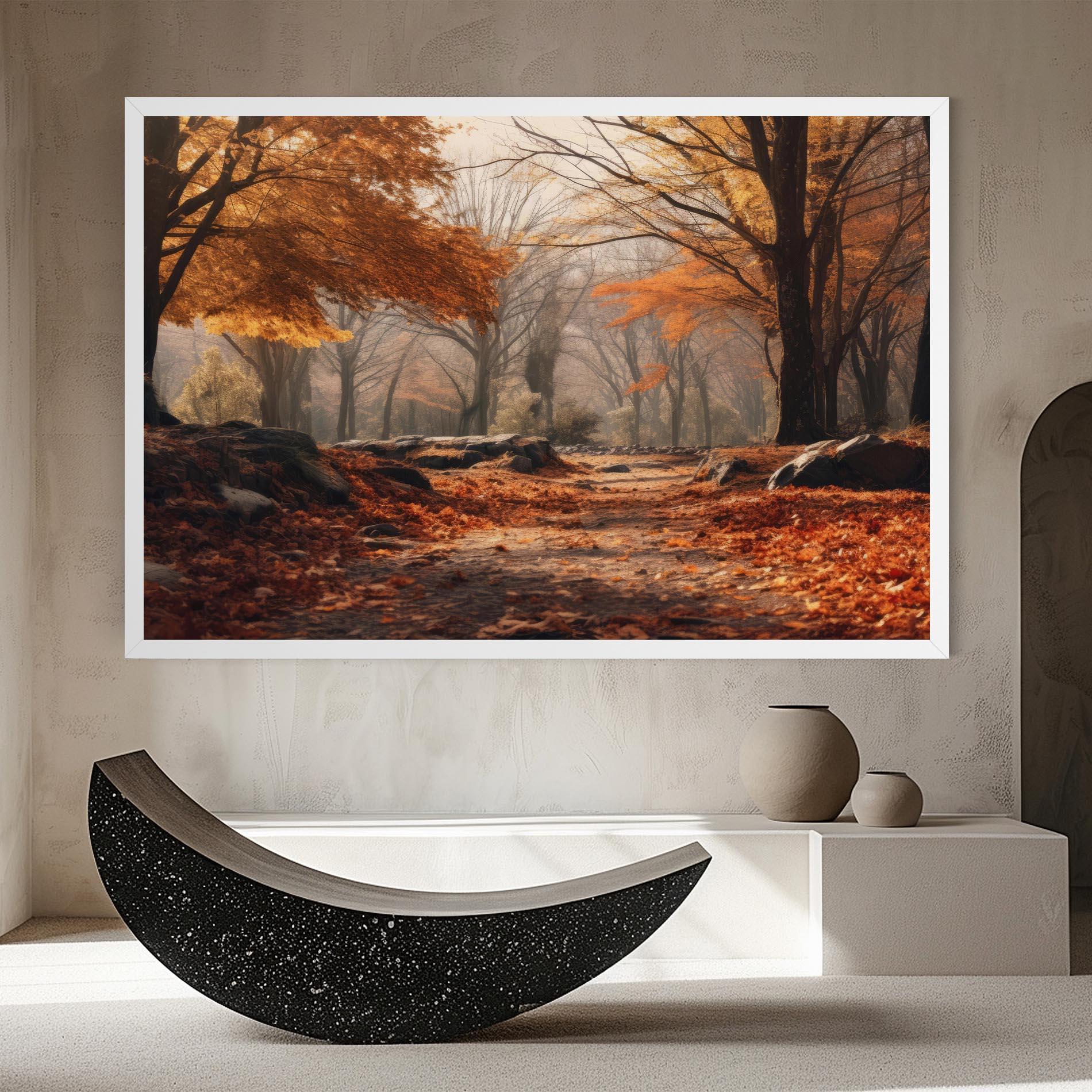 Tablou Canvas Autumn Forest mockup 8