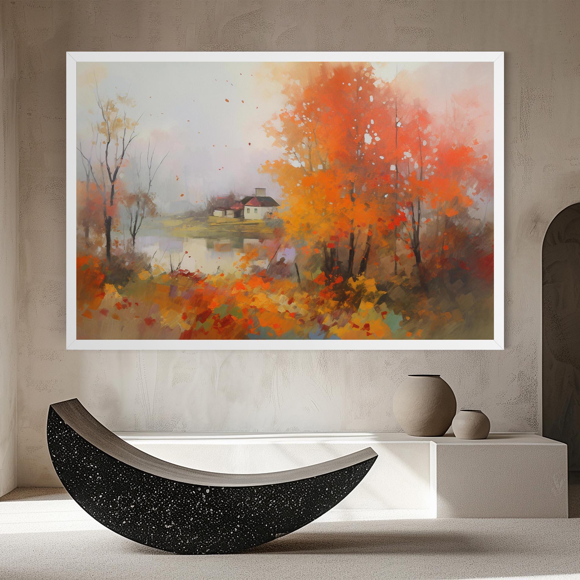 Tablou Canvas Autumnal Painting mockup 8