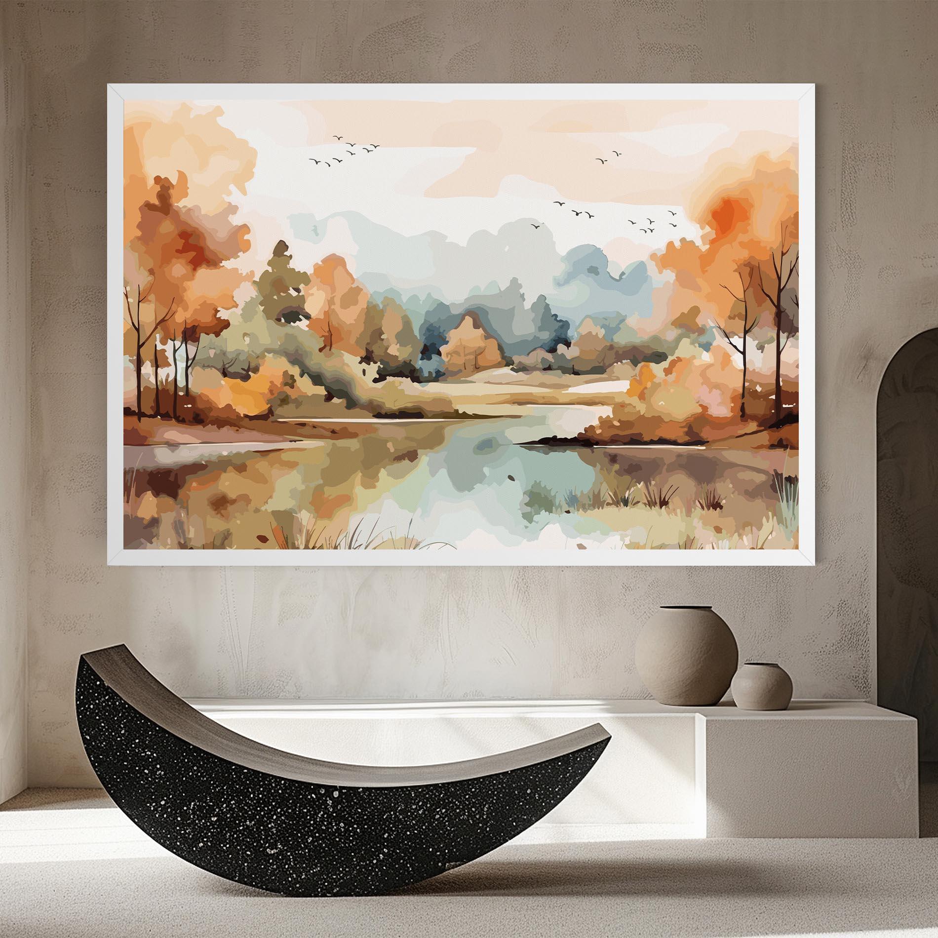 Tablou Canvas Watercolor Autumn mockup 8