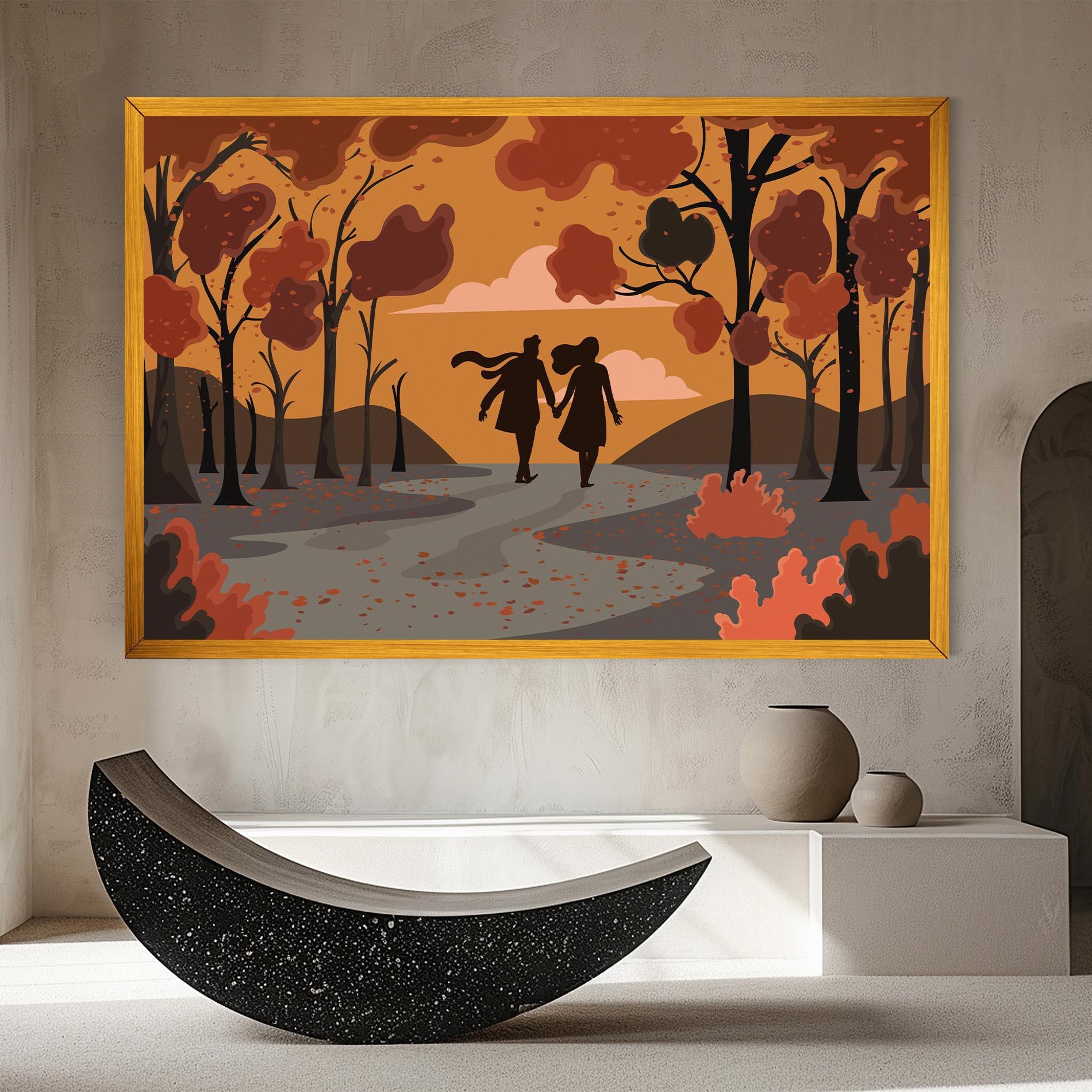 Tablou Canvas Autumn Couple mockup 8