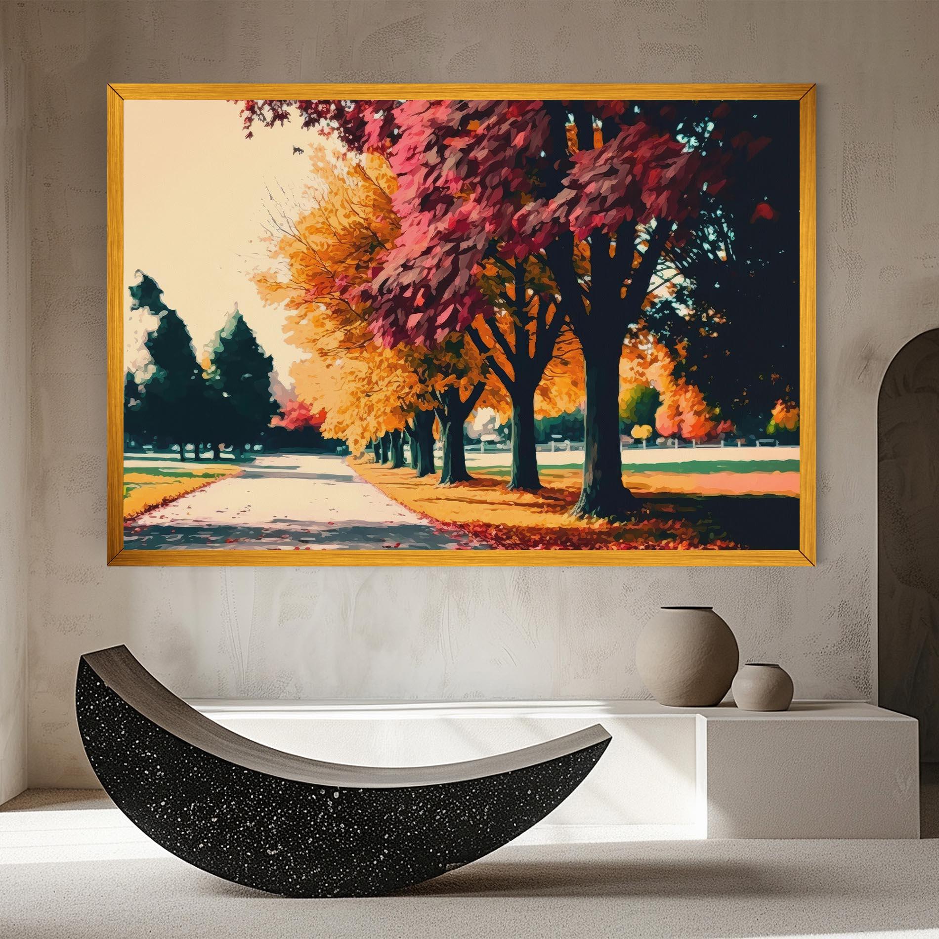 Tablou Canvas Autumn Park mockup 8