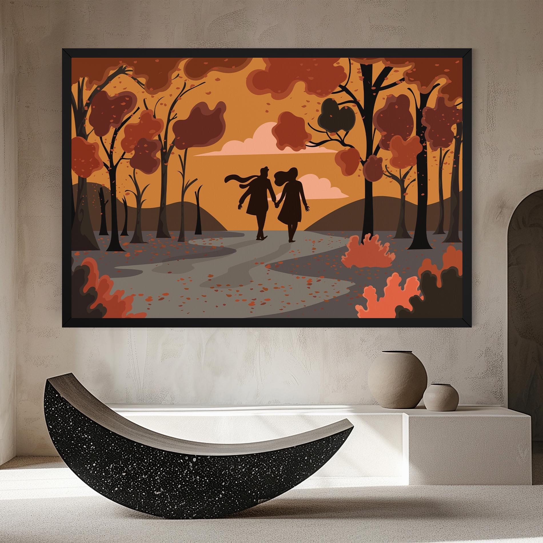Tablou Canvas Autumn Couple mockup 8