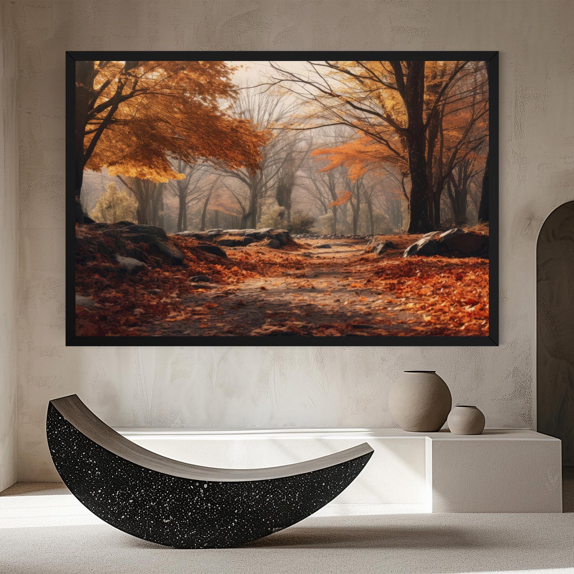 Tablou Canvas Autumn Forest mockup 8