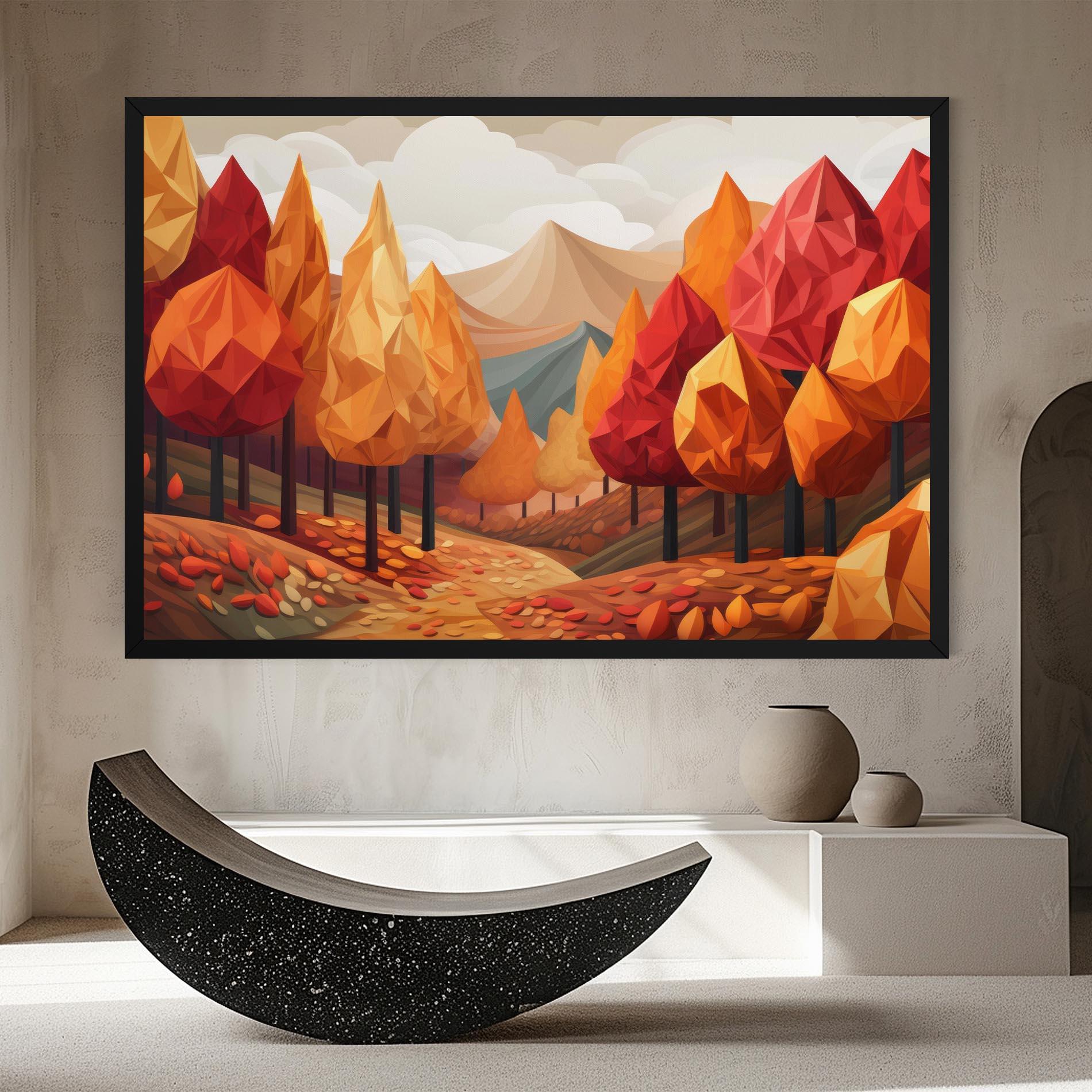 Tablou Canvas Colorful Trees Art mockup 8