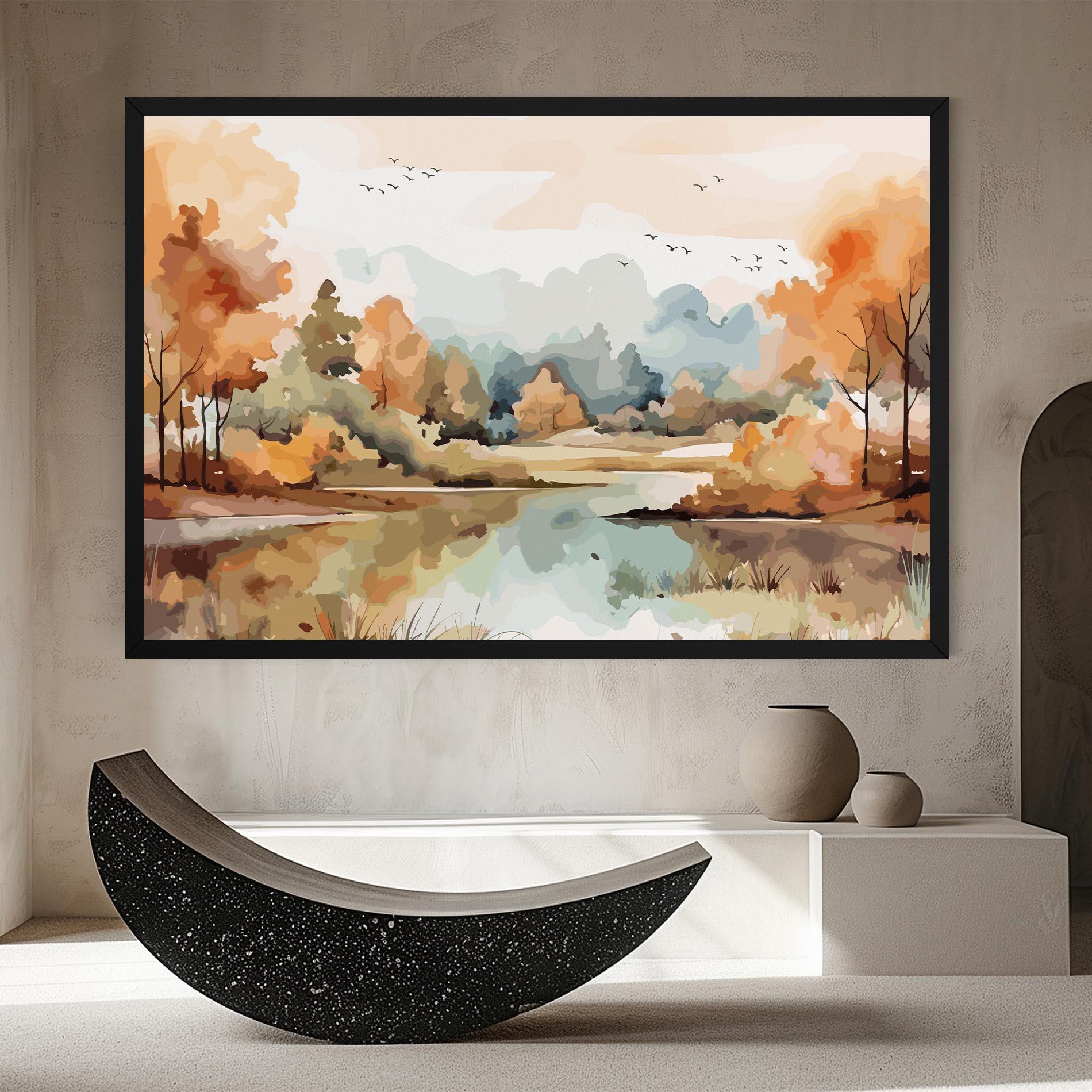 Tablou Canvas Watercolor Autumn mockup 8