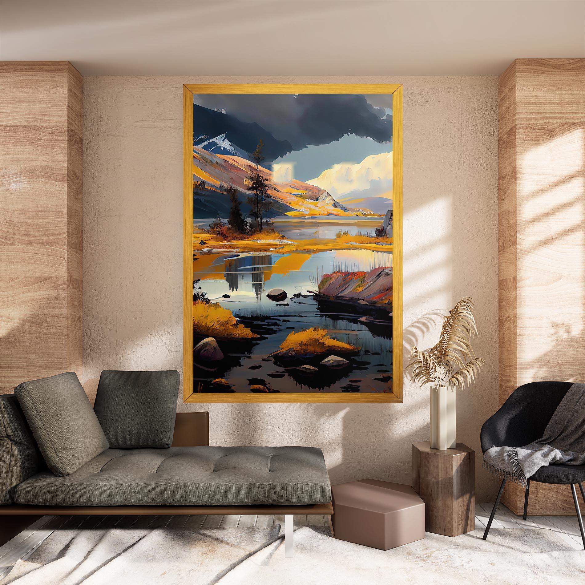 Tablou Canvas Autumn Landscape mockup 8