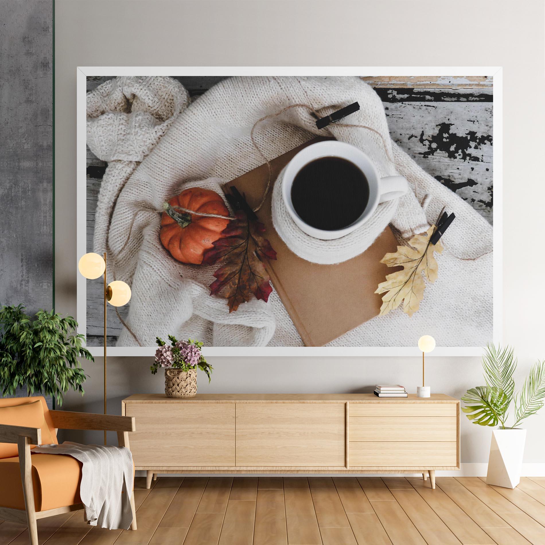 Tablou Canvas Autumn Coffee mockup 9