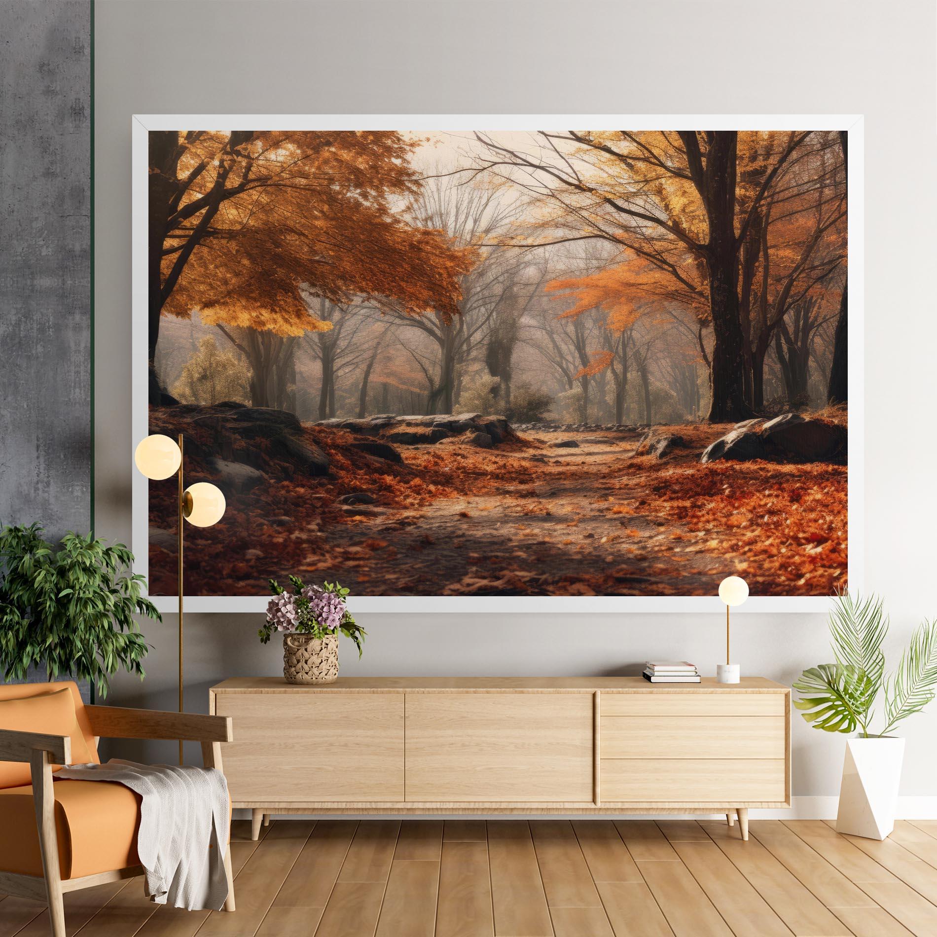 Tablou Canvas Autumn Forest mockup 9